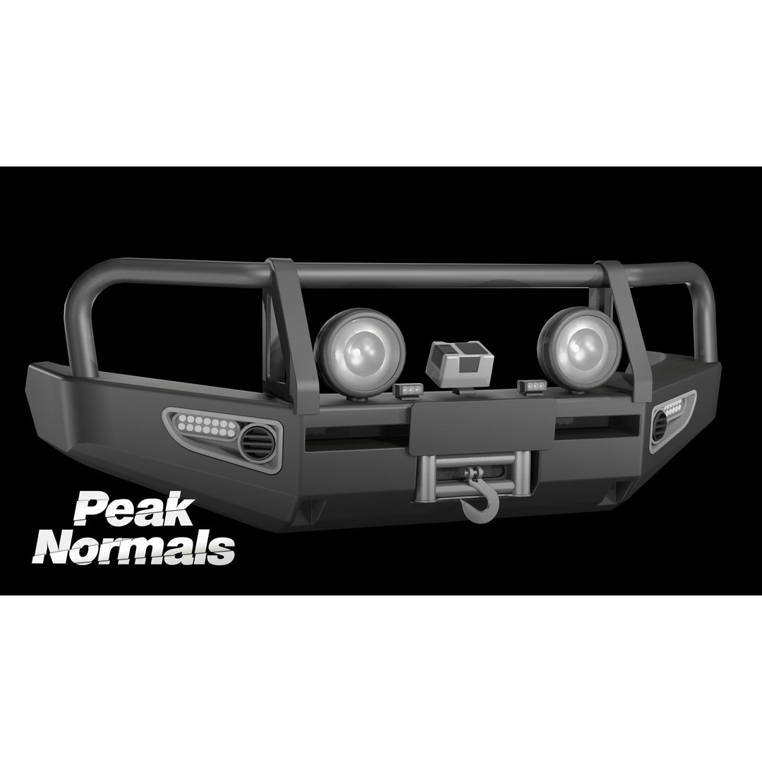 ARB Deluxe LandCruiser Bullbar 3D Model – Low Poly Game Asset, FBX - View 5
