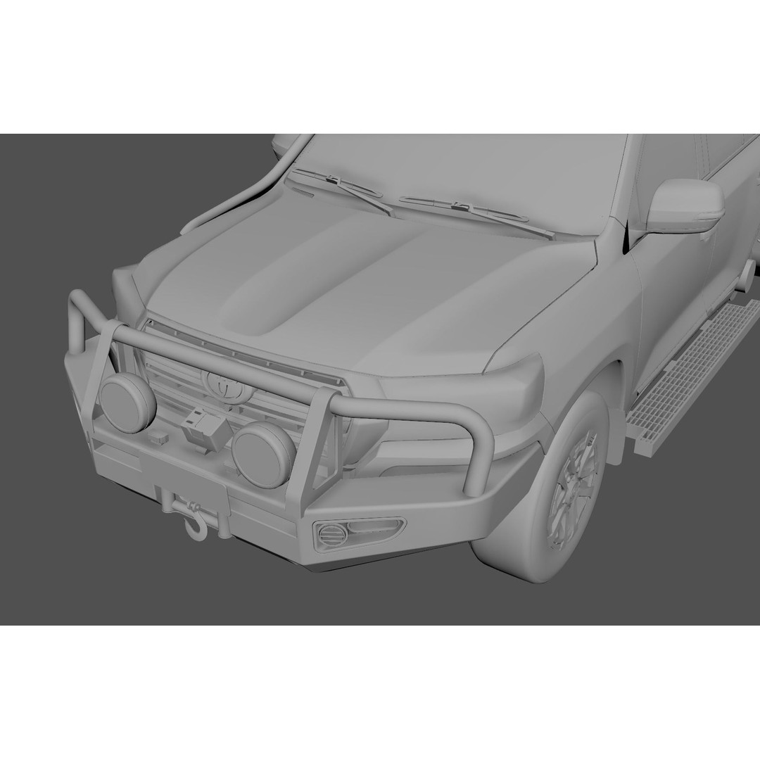 ARB Deluxe LandCruiser Bullbar 3D Model – Low Poly Game Asset, FBX - View 7