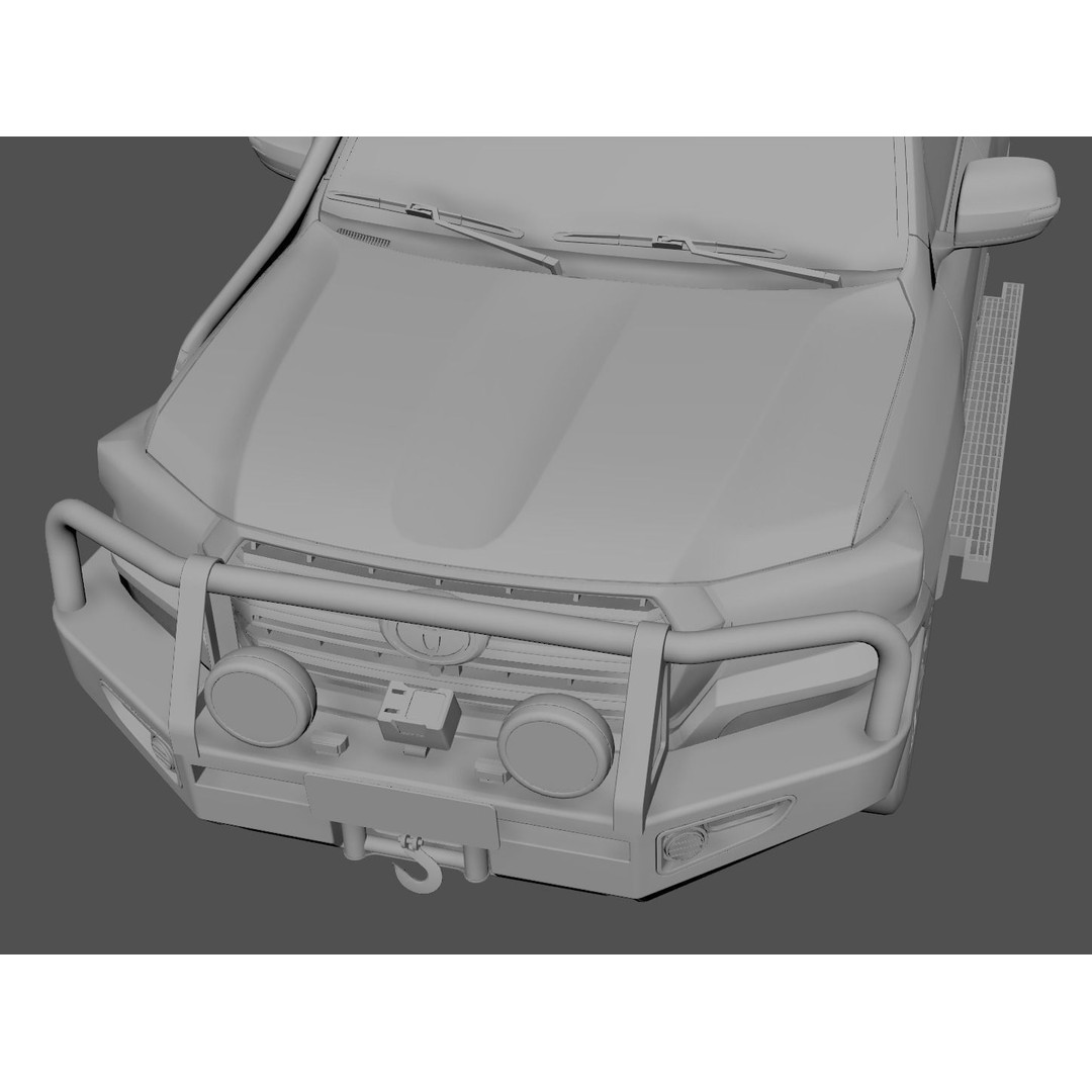 ARB Deluxe LandCruiser Bullbar 3D Model – Low Poly Game Asset, FBX - View 8