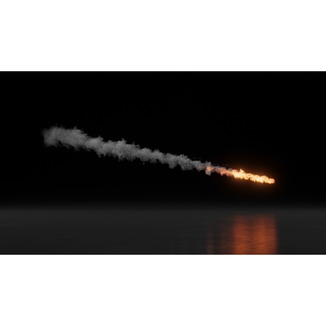 Meteorite Animation 3D Model – High Resolution VDB Files for Animation - View 10
