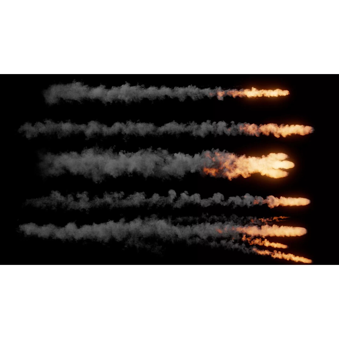 Meteorite Animation 3D Model – High Resolution VDB Files for Animation - View 2