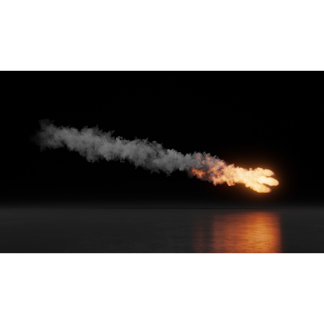 Meteorite Animation 3D Model – High Resolution VDB Files for Animation - View 3