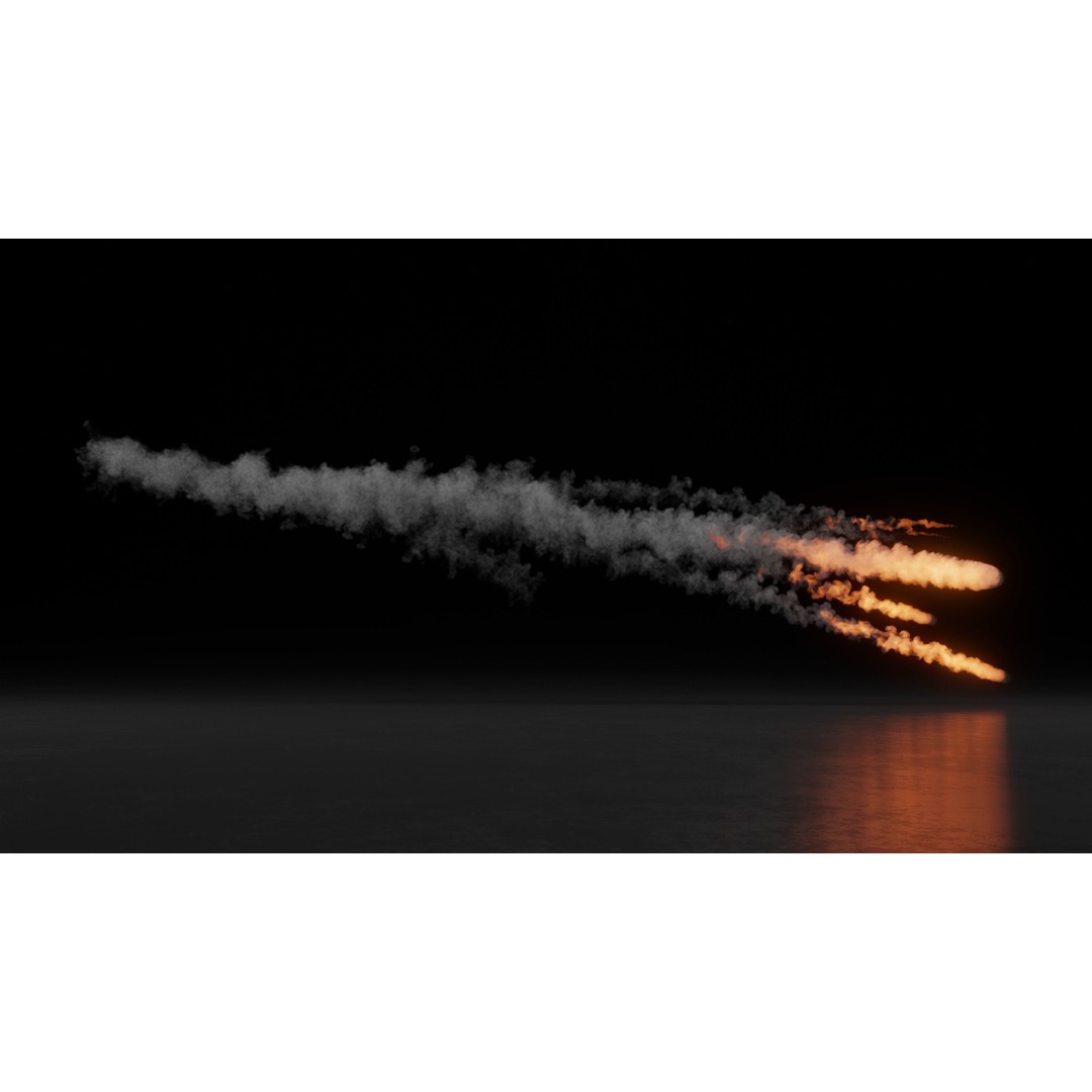 Meteorite Animation 3D Model – High Resolution VDB Files for Animation - View 7
