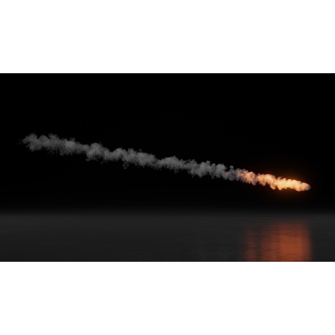 Meteorite Animation 3D Model – High Resolution VDB Files for Animation - View 8
