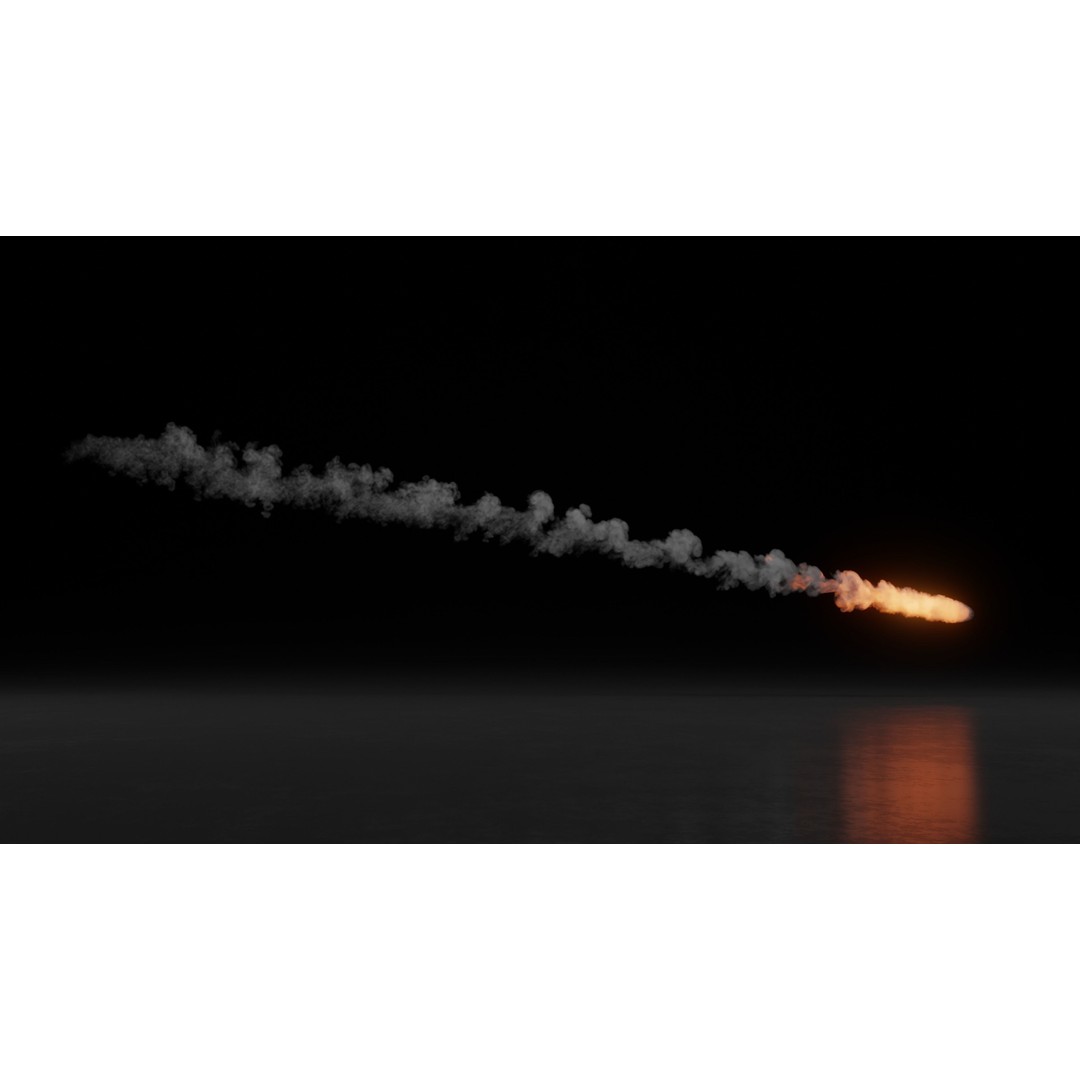 Meteorite Animation 3D Model – High Resolution VDB Files for Animation - View 9