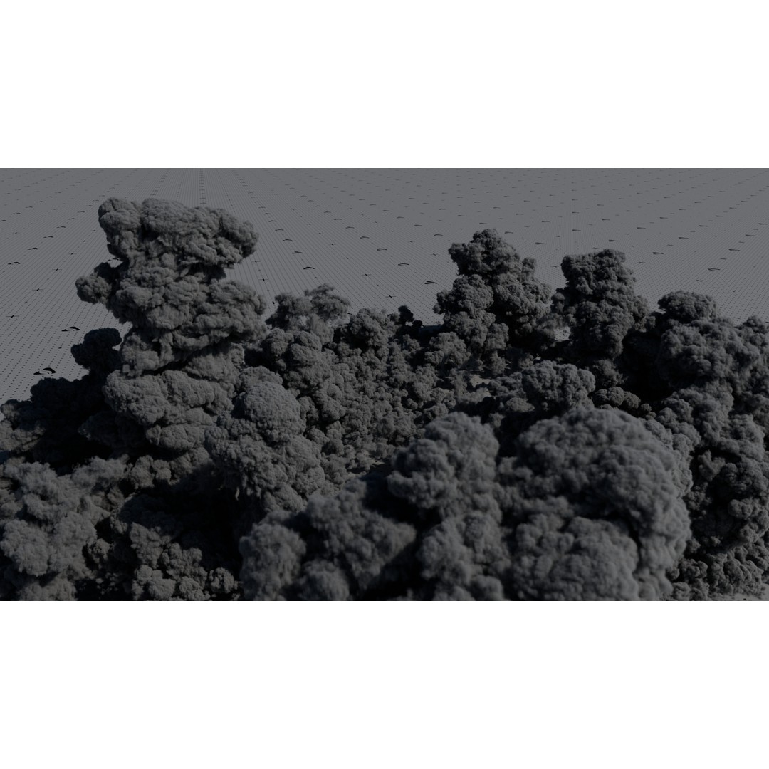Cumulonimbus Cloud Field 3D Model – Ultra-High Resolution VDBs for Skies - View 11