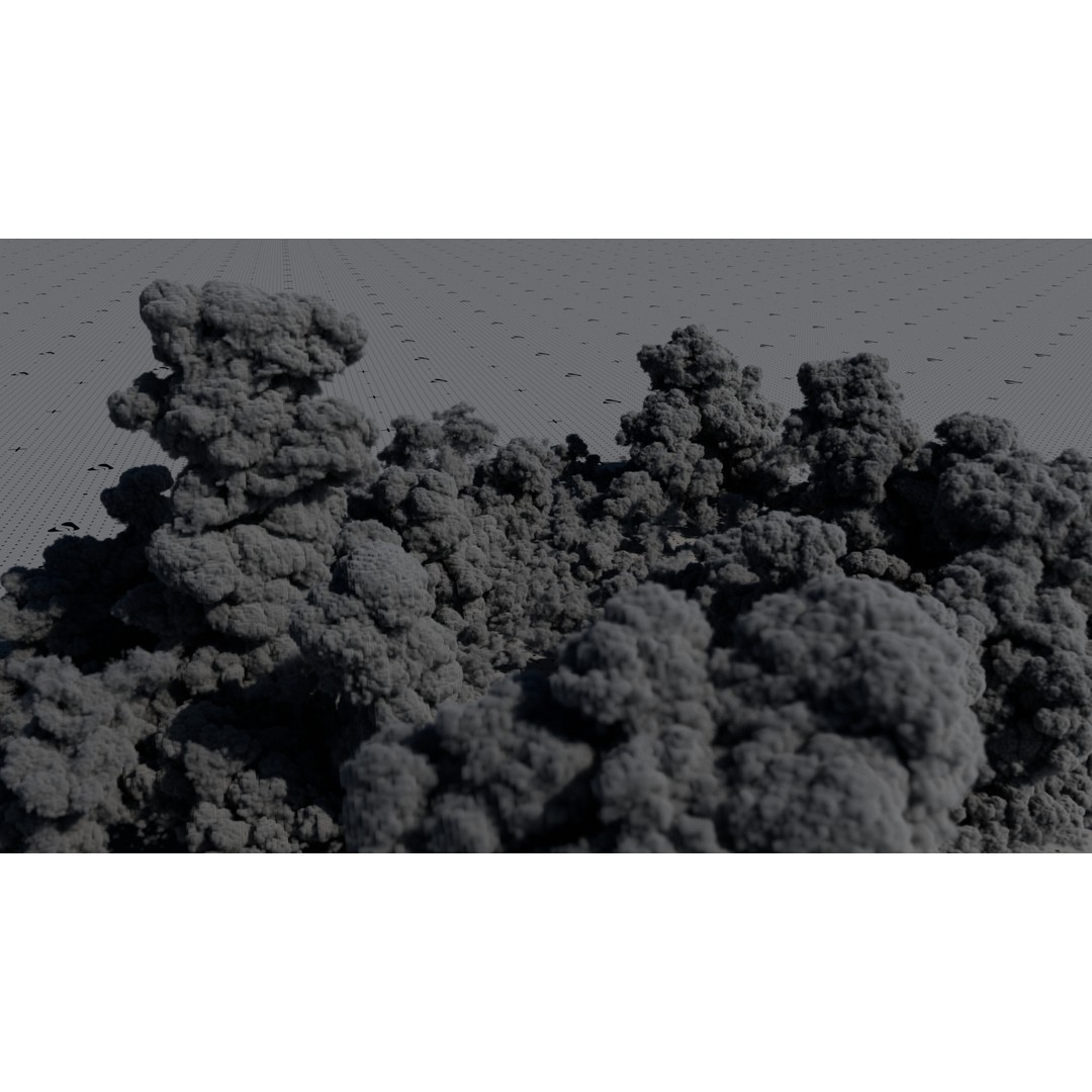 Cumulonimbus Cloud Field 3D Model – Ultra-High Resolution VDBs for Skies - View 12