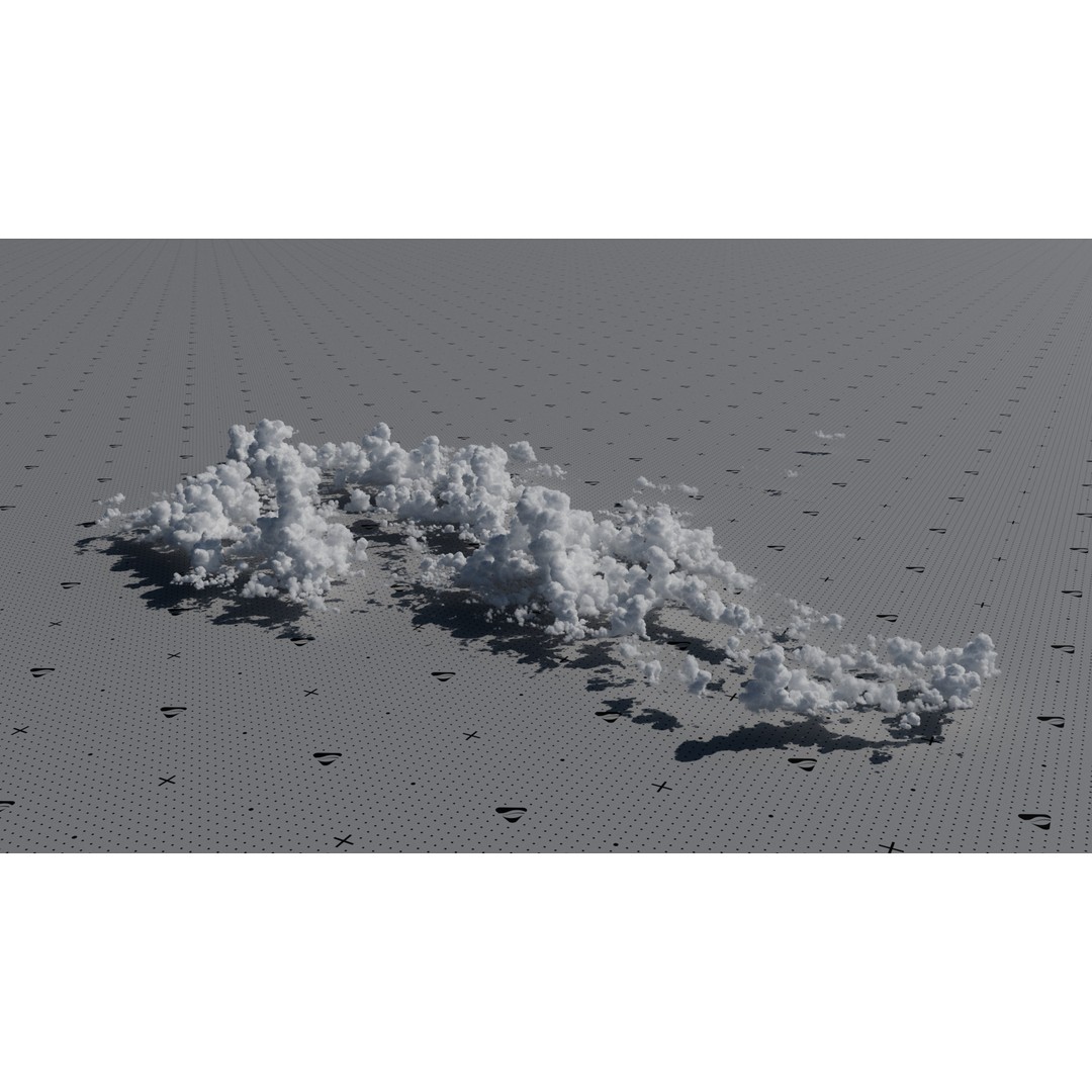 Cumulonimbus Cloud Field 3D Model – Ultra-High Resolution VDBs for Skies - View 6