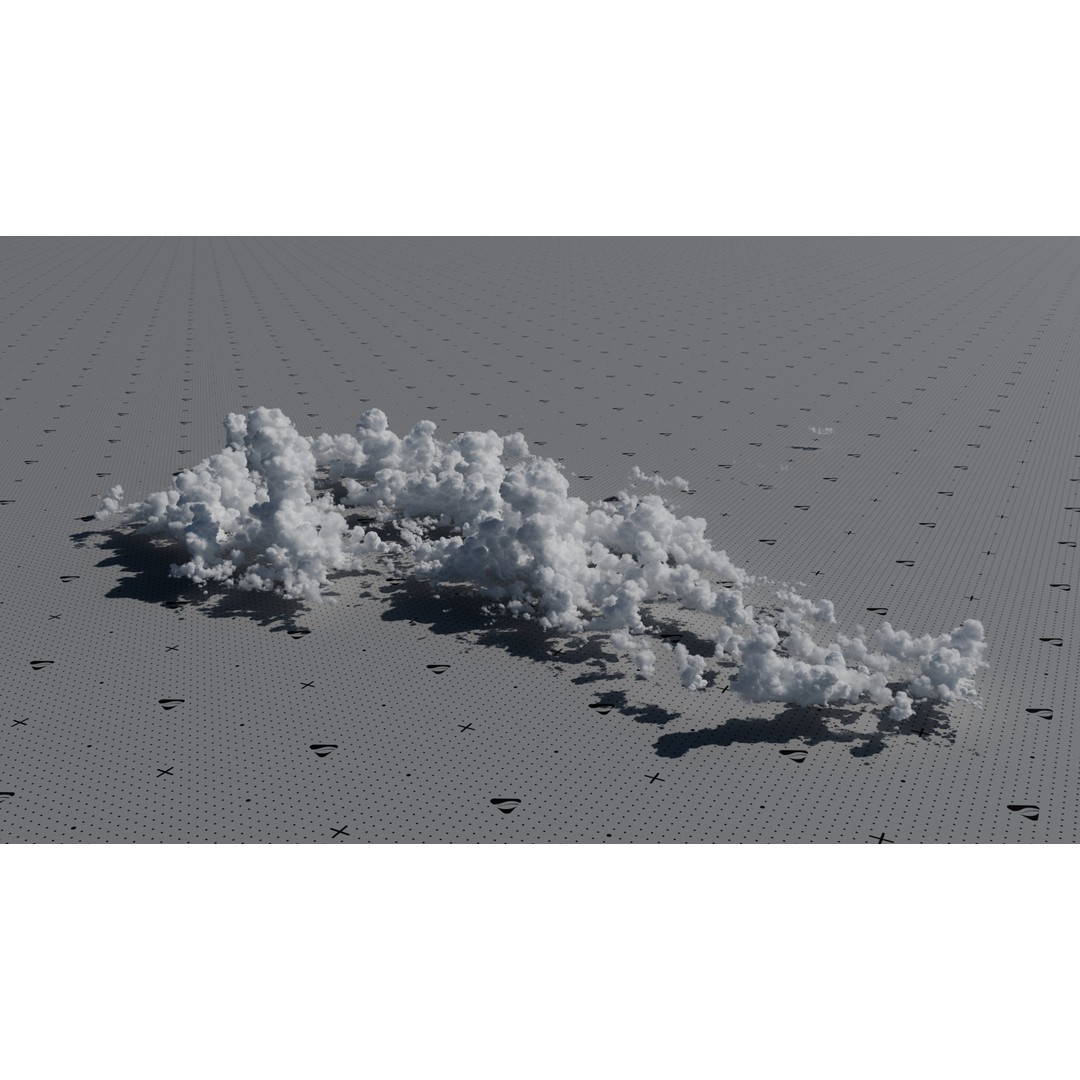 Cumulonimbus Cloud Field 3D Model – Ultra-High Resolution VDBs for Skies - View 7