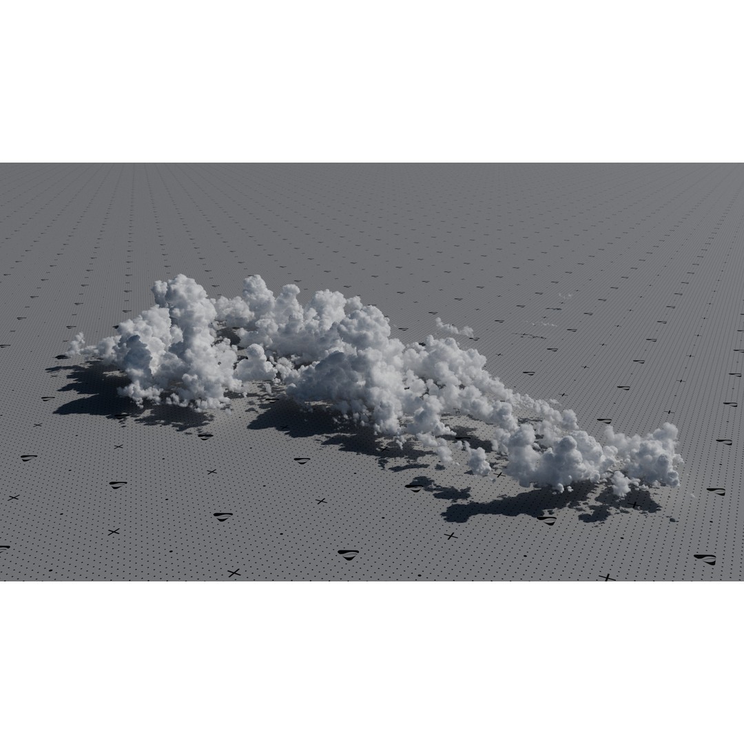 Cumulonimbus Cloud Field 3D Model – Ultra-High Resolution VDBs for Skies - View 8