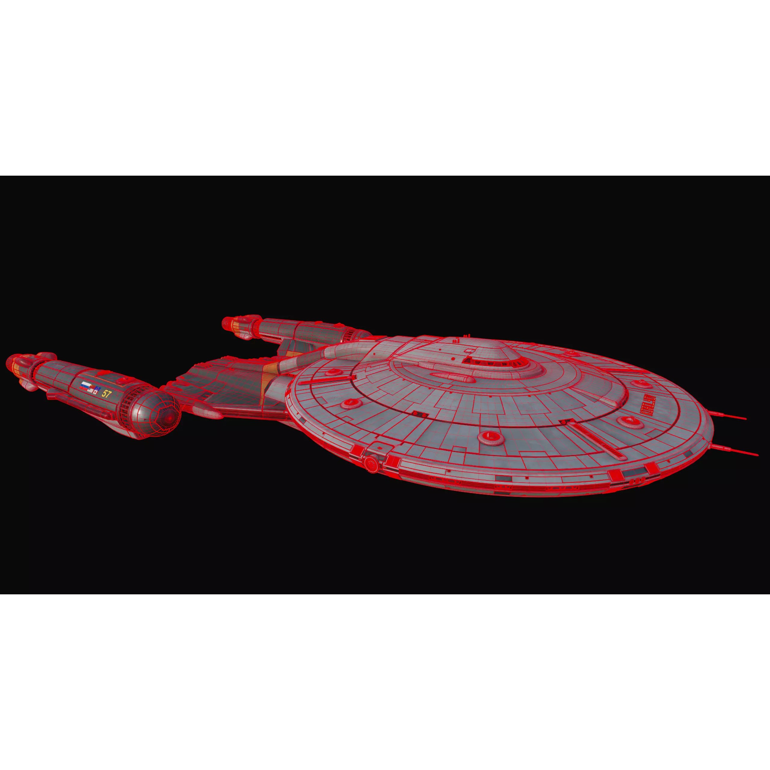 Spaceship KOROLEV - Game-Ready 3D Model - View 12