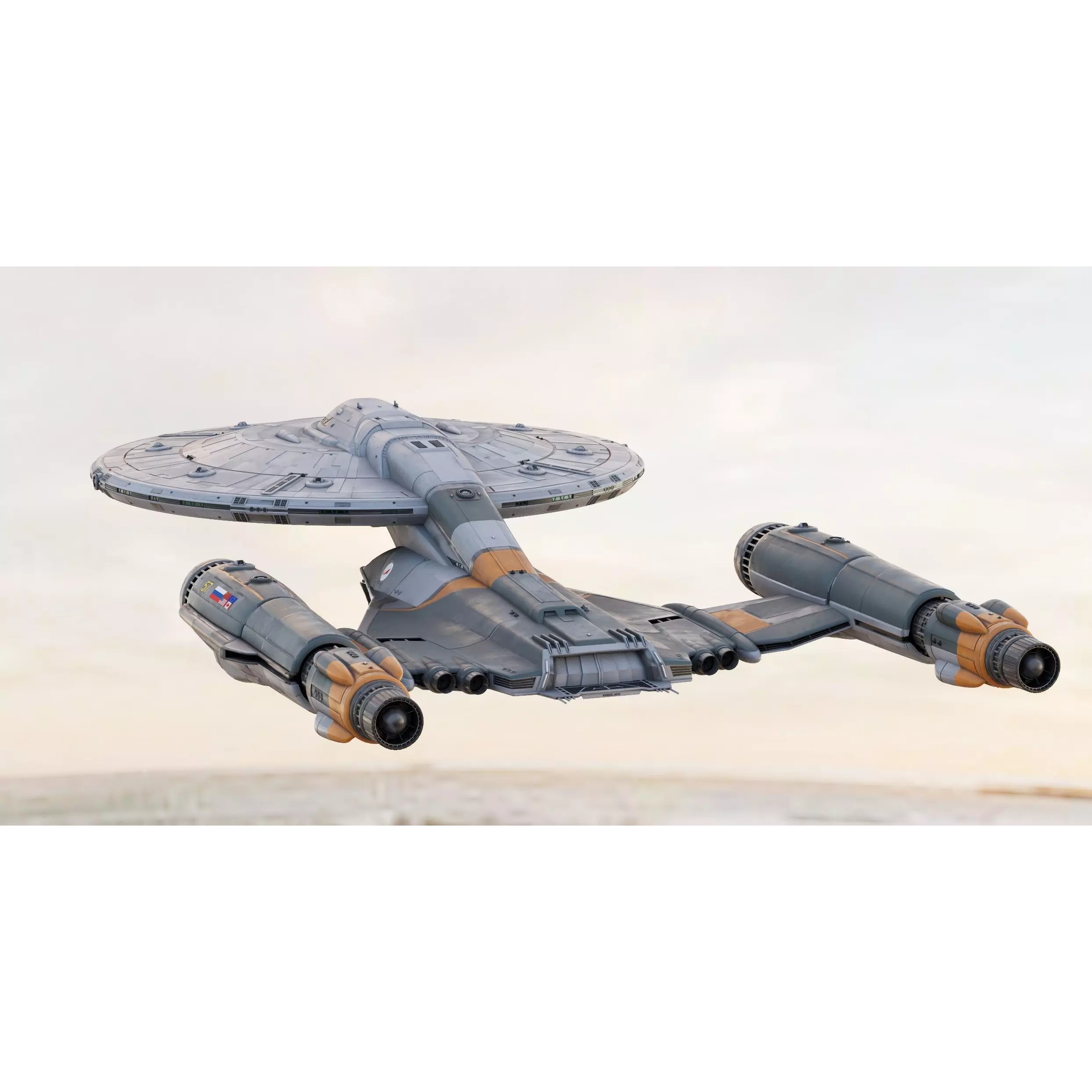 Spaceship KOROLEV - Game-Ready 3D Model - View 6