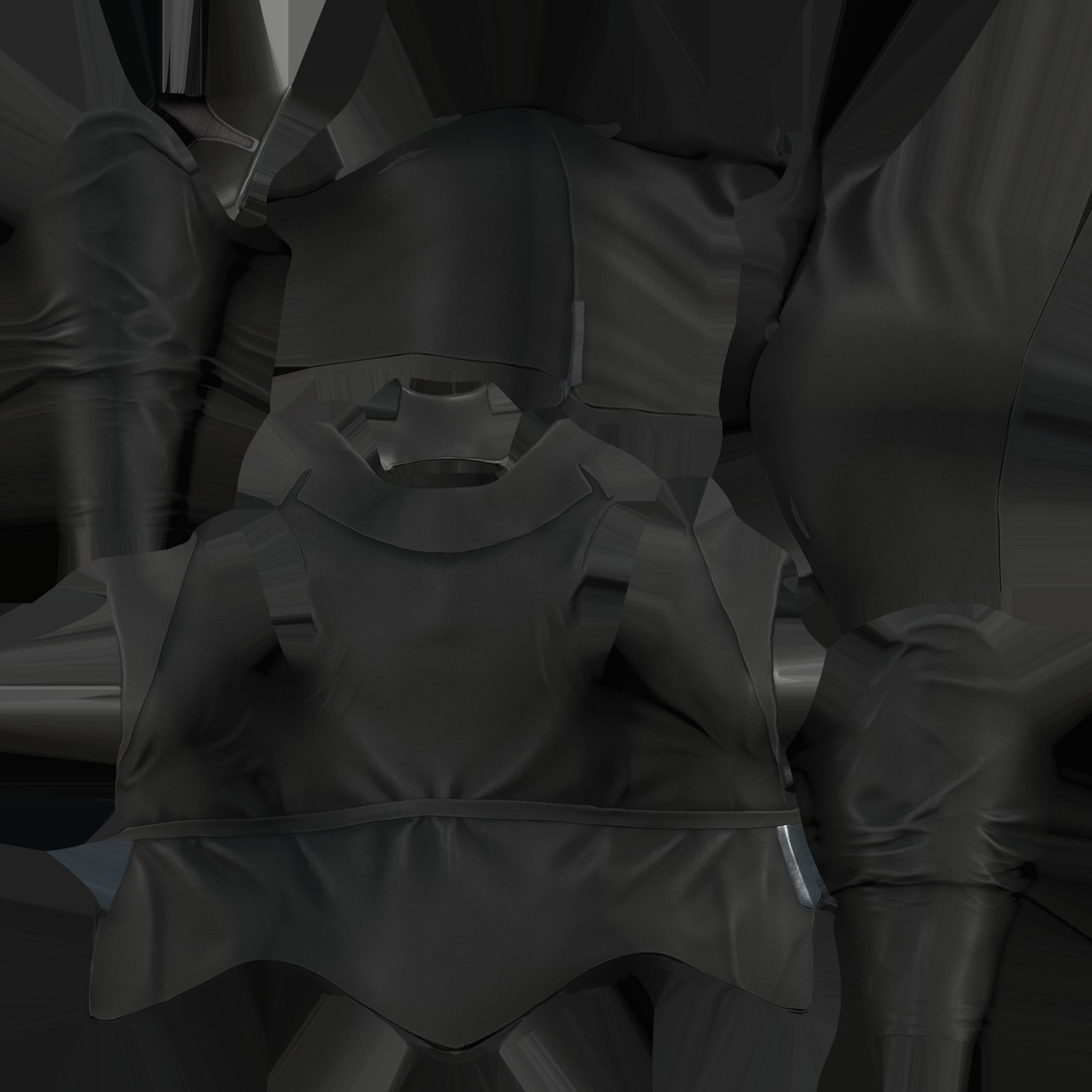 Space Agent Outfit 3D Model – Low Poly Character Clothing, FBX - View 11