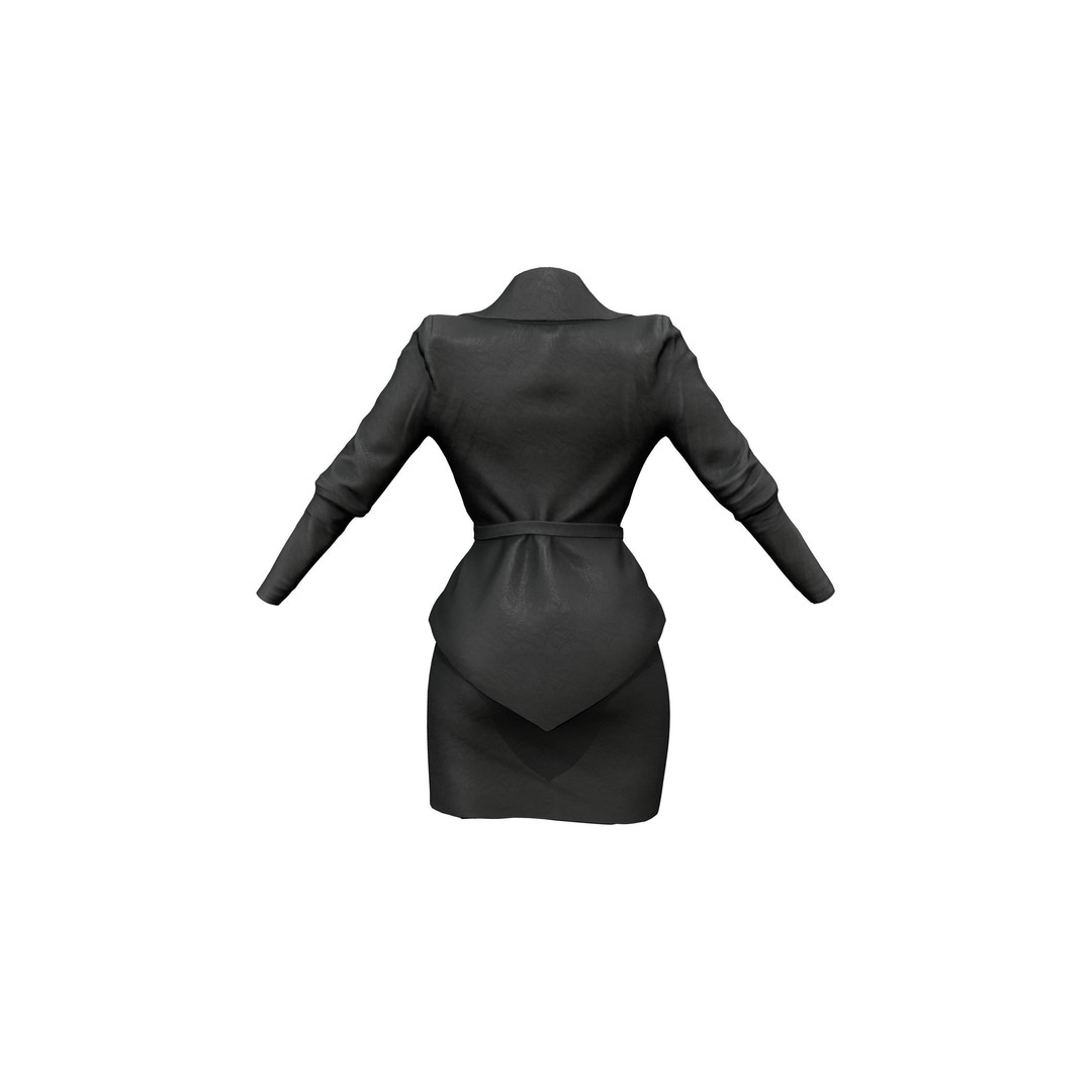 Space Agent Outfit 3D Model – Low Poly Character Clothing, FBX - View 6