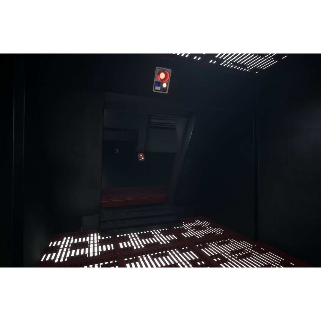 Imperial Style Corridor 3D Model – Low Poly Environment Asset Pack, FBX - View 22
