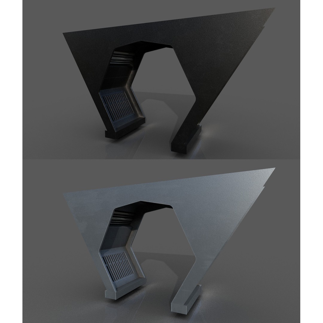 Imperial Style Corridor 3D Model – Low Poly Environment Asset Pack, FBX - View 33