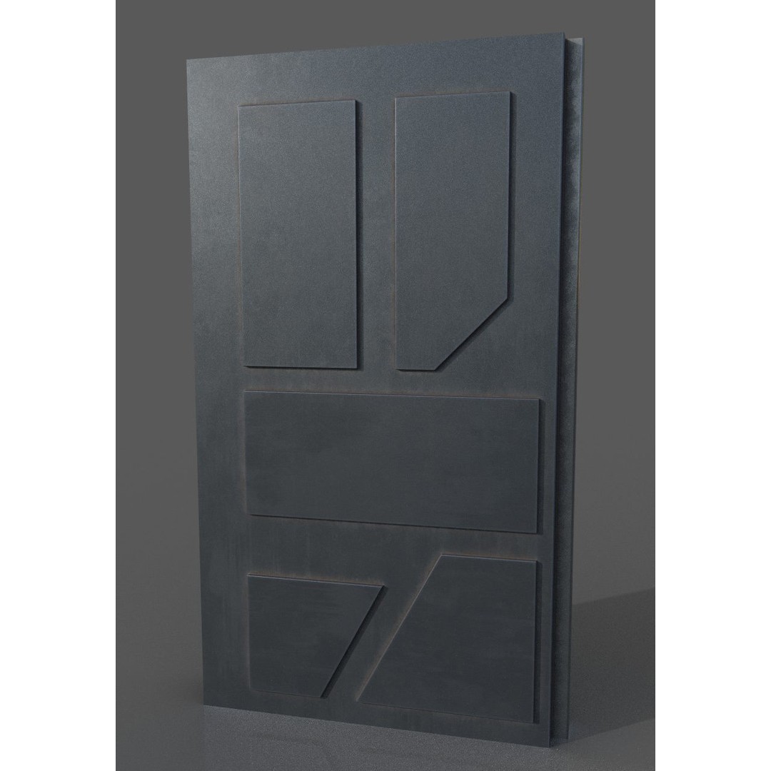 Imperial Style Corridor 3D Model – Low Poly Environment Asset Pack, FBX - View 61