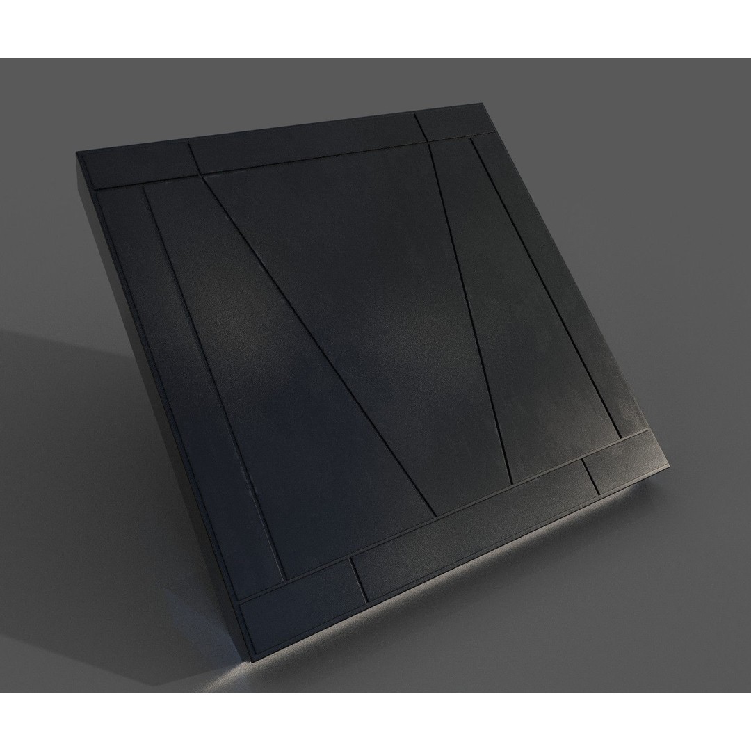 Imperial Style Corridor 3D Model – Low Poly Environment Asset Pack, FBX - View 65
