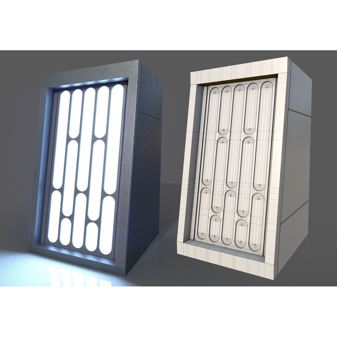 Imperial Style Corridor 3D Model – Low Poly Environment Asset Pack, FBX - View 76