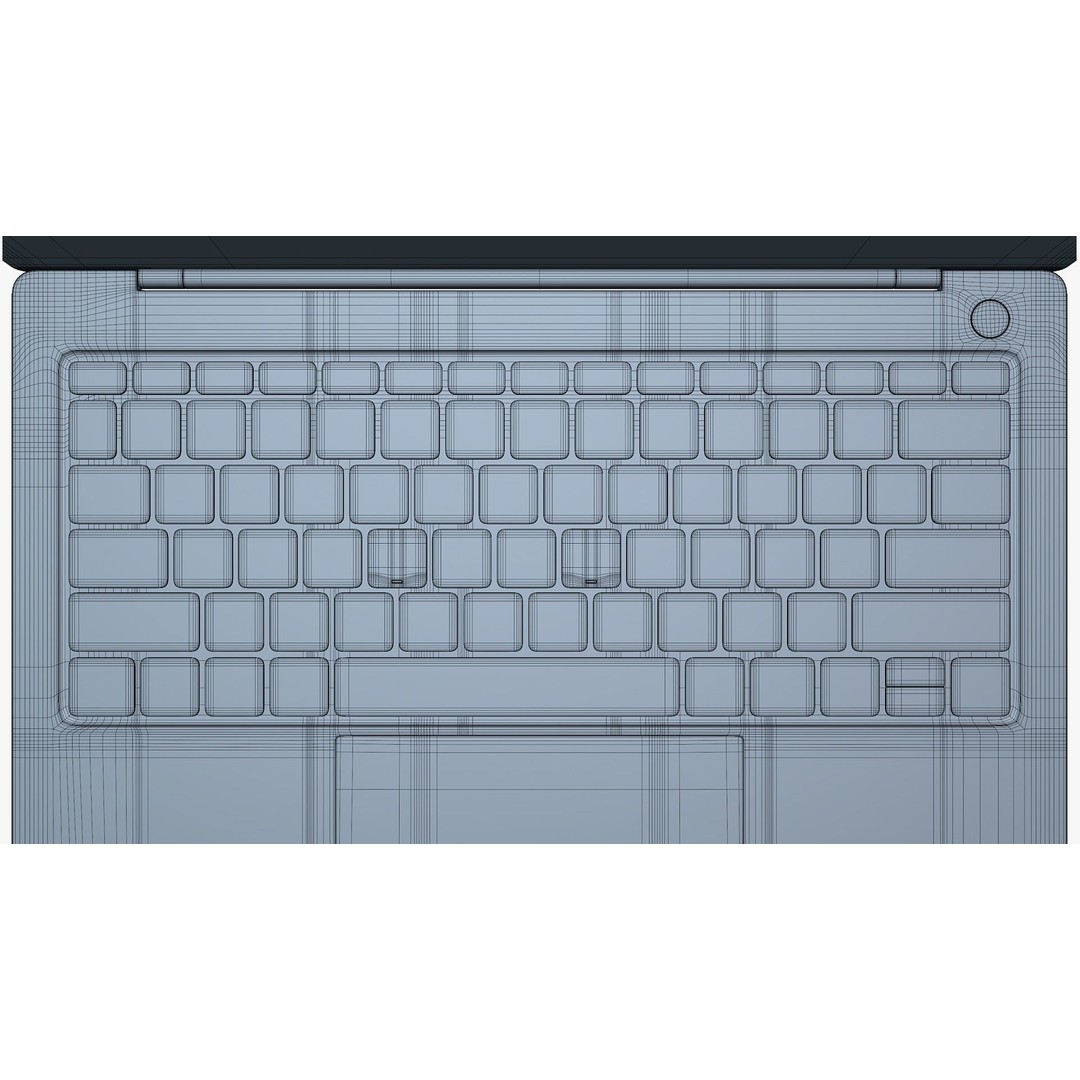 Huawei MateBook X Pro 3D Model – Rigged PBR Asset, Blender, FBX, OBJ - View 22