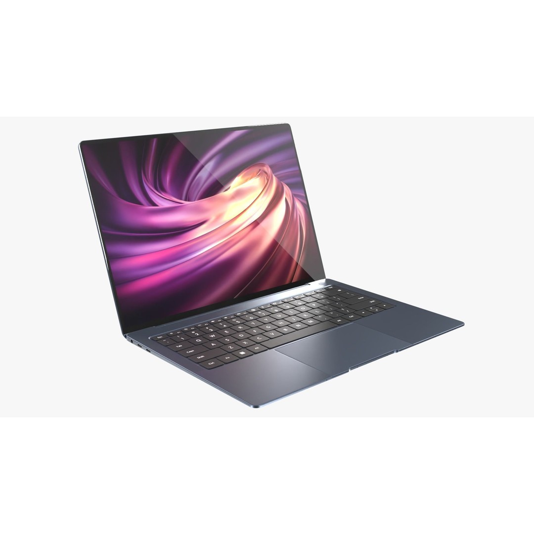 Huawei MateBook X Pro 3D Model – Rigged PBR Asset, Blender, FBX, OBJ - View 4
