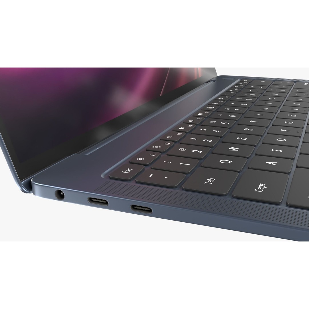 Huawei MateBook X Pro 3D Model – Rigged PBR Asset, Blender, FBX, OBJ - View 7