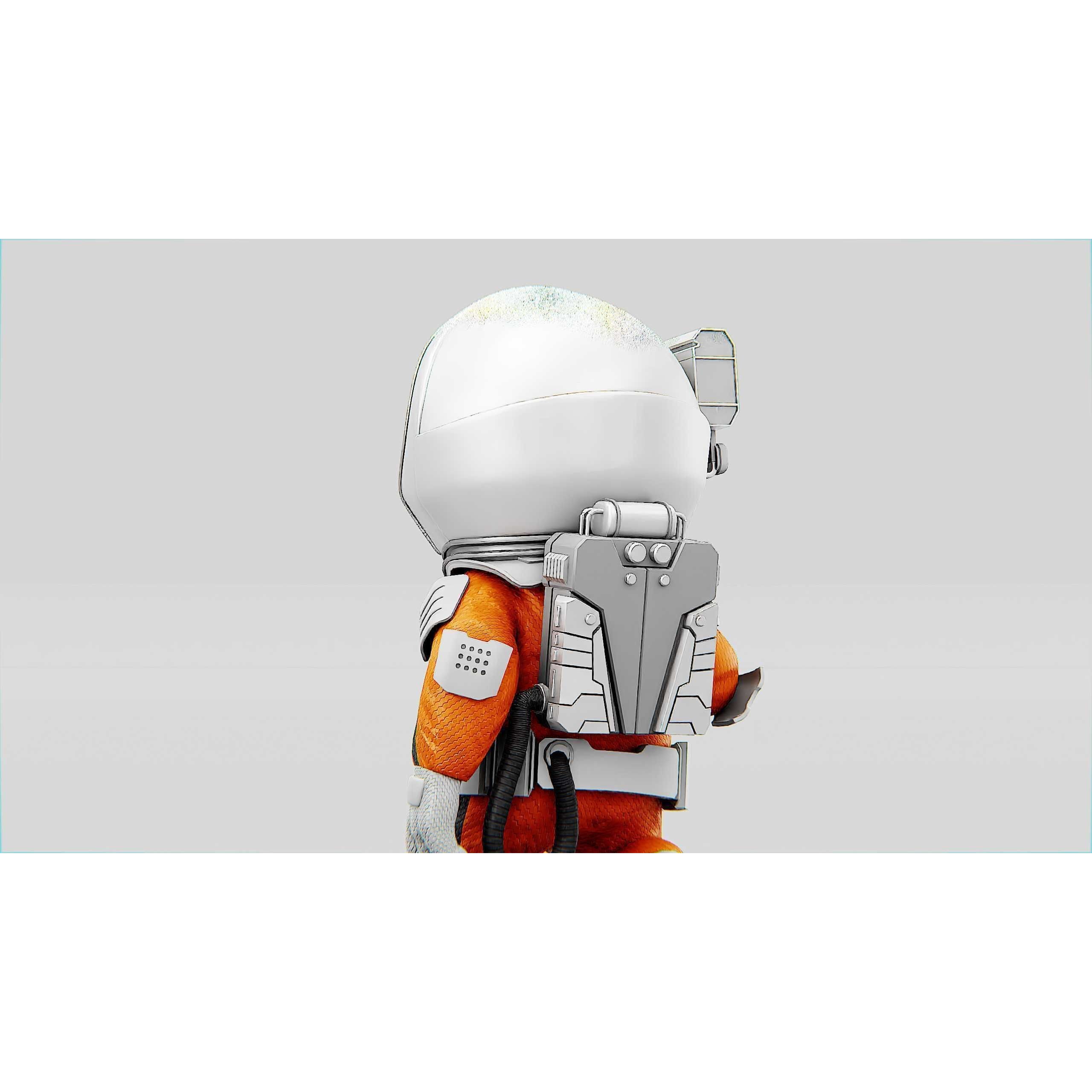 Toon Astronaut CV-200 - Rigged Game-Ready 3D Model - View 18