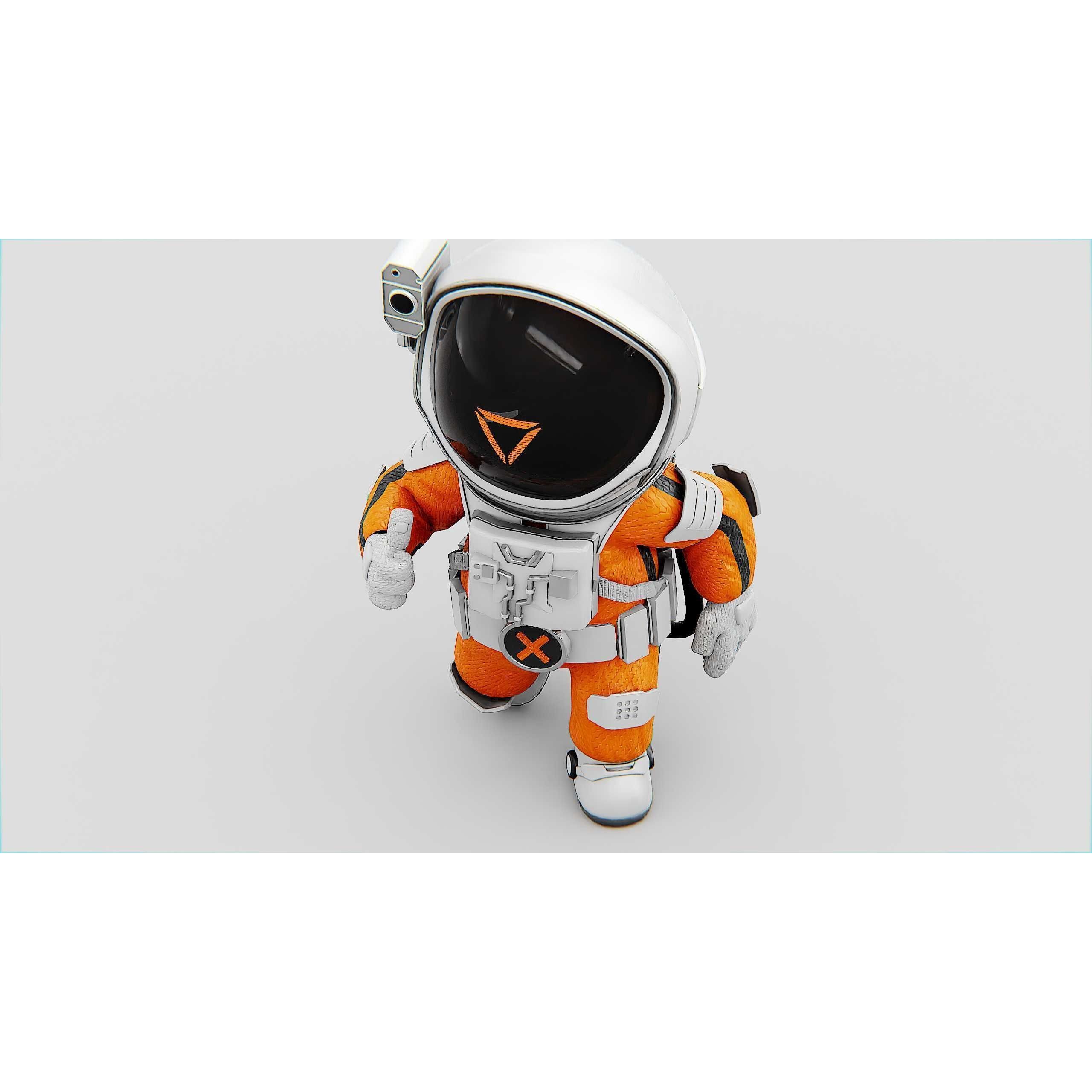 Toon Astronaut CV-200 - Rigged Game-Ready 3D Model - View 23