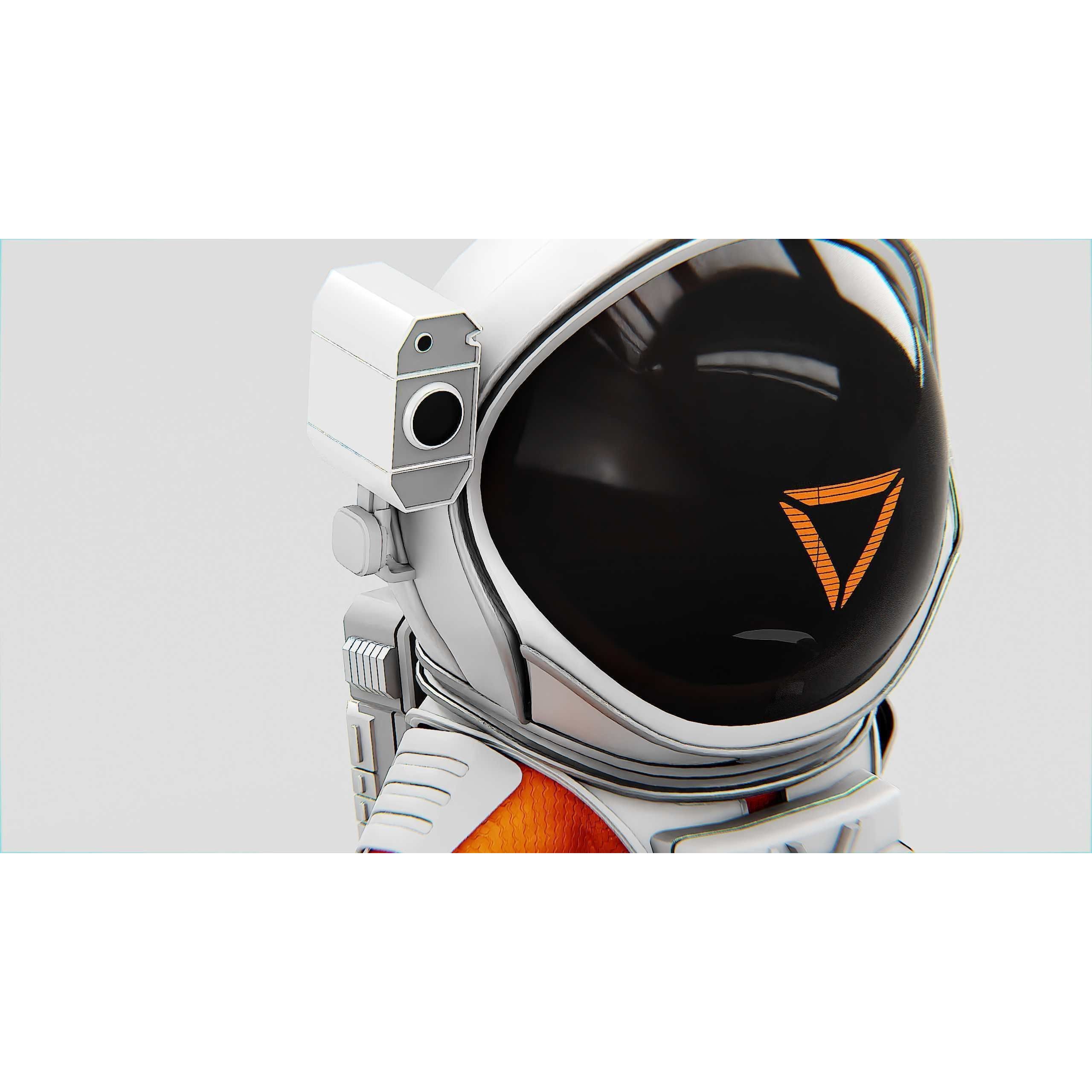 Toon Astronaut CV-200 - Rigged Game-Ready 3D Model - View 24