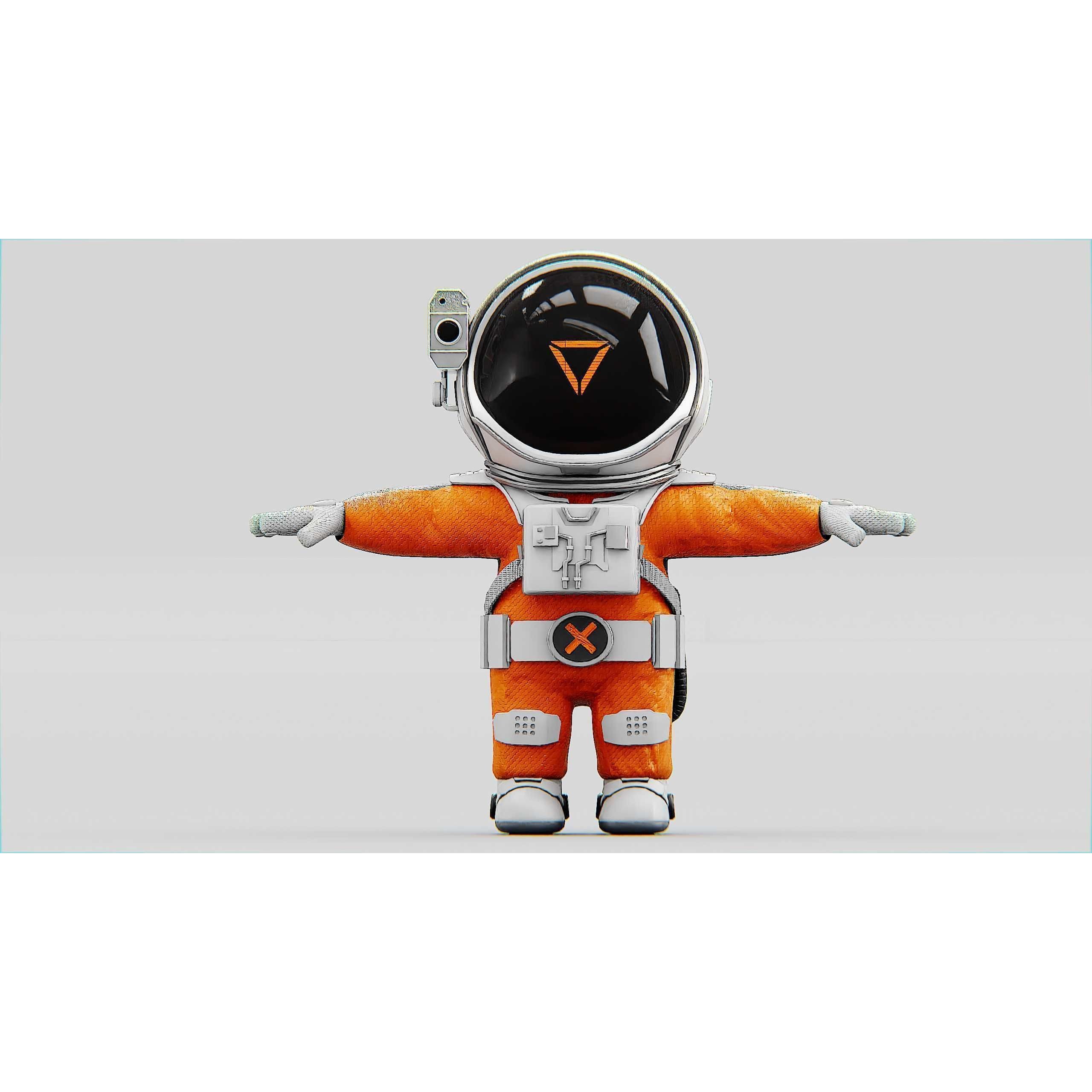 Toon Astronaut CV-200 - Rigged Game-Ready 3D Model - View 26