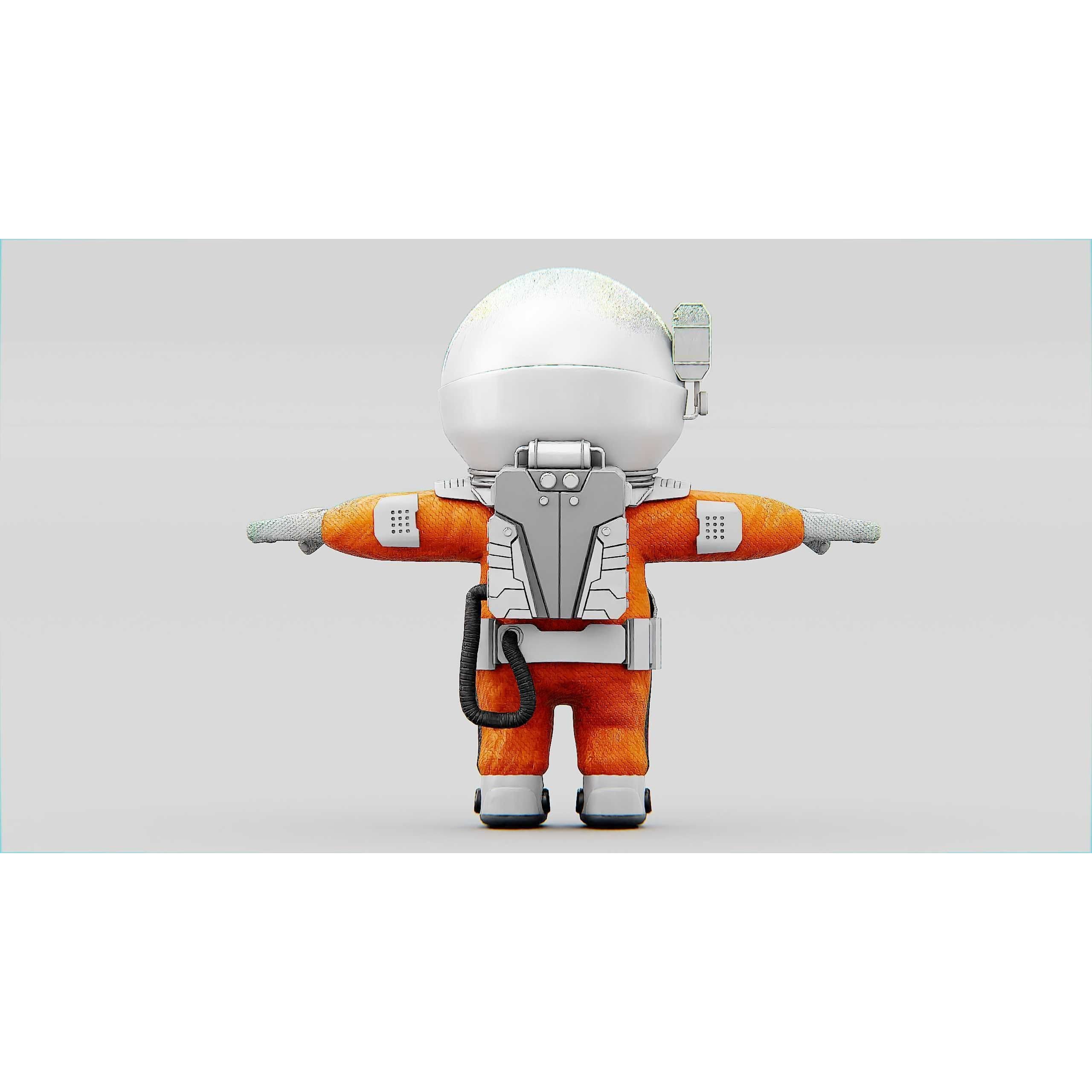 Toon Astronaut CV-200 - Rigged Game-Ready 3D Model - View 27