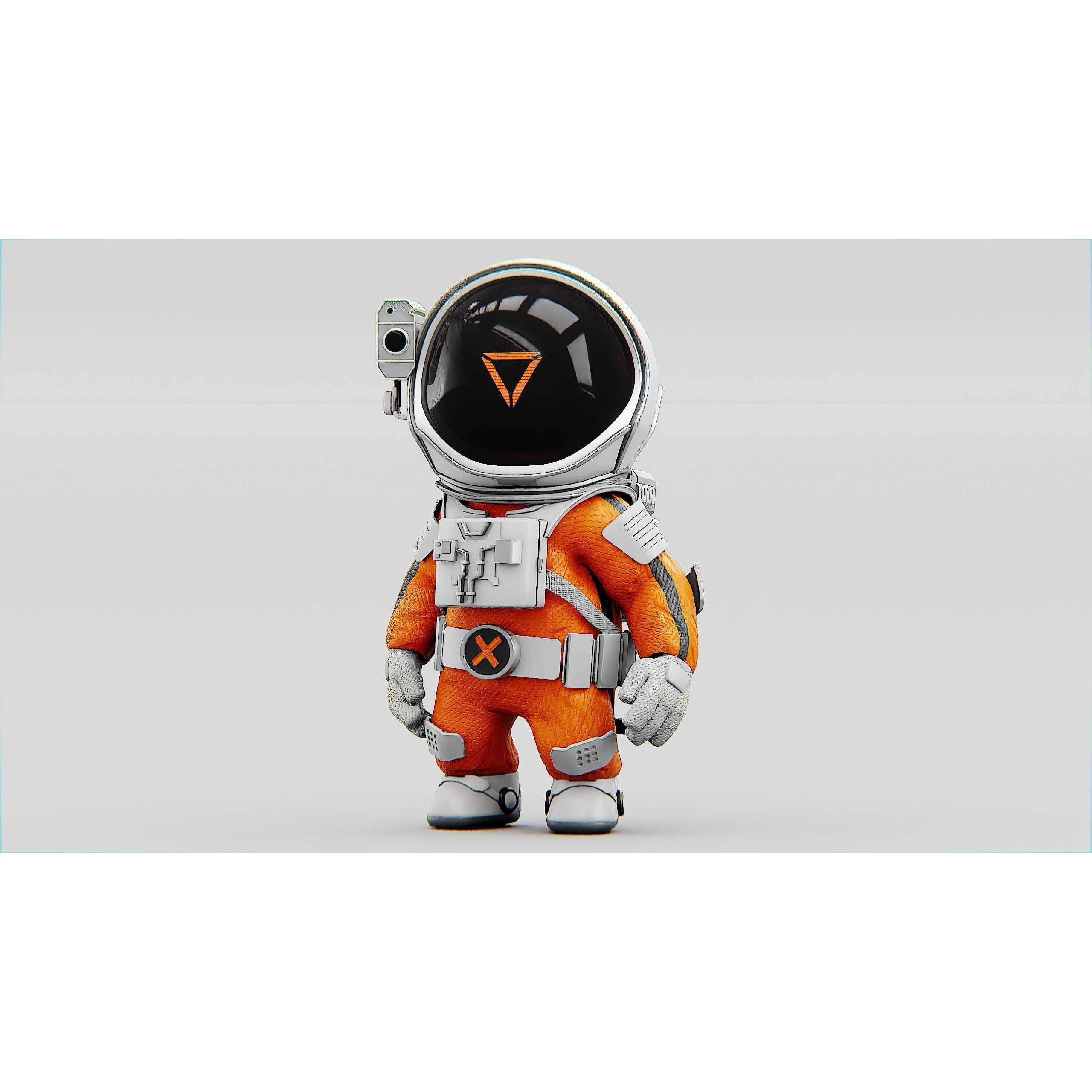 Toon Astronaut CV-200 - Rigged Game-Ready 3D Model - View 28