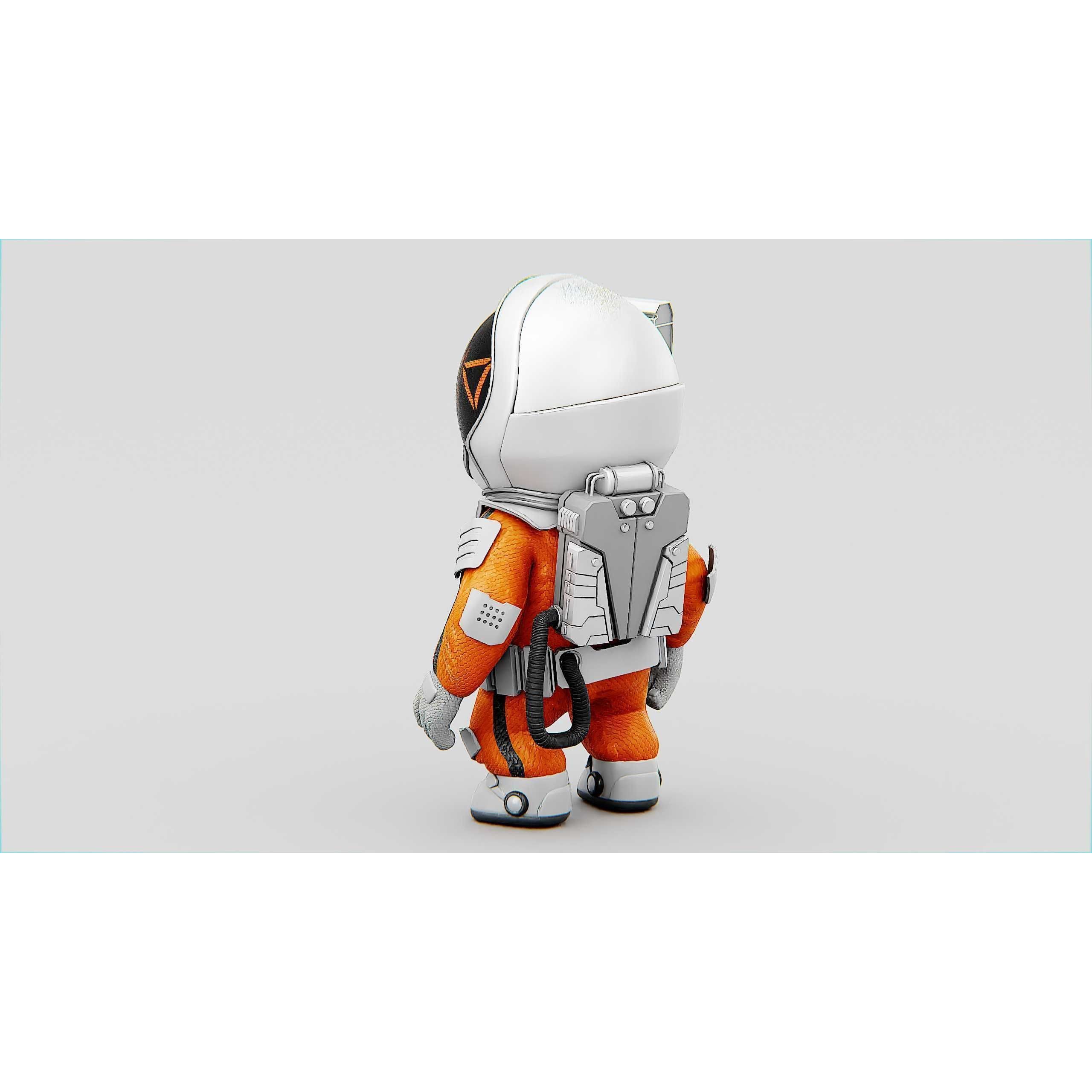 Toon Astronaut CV-200 - Rigged Game-Ready 3D Model - View 29