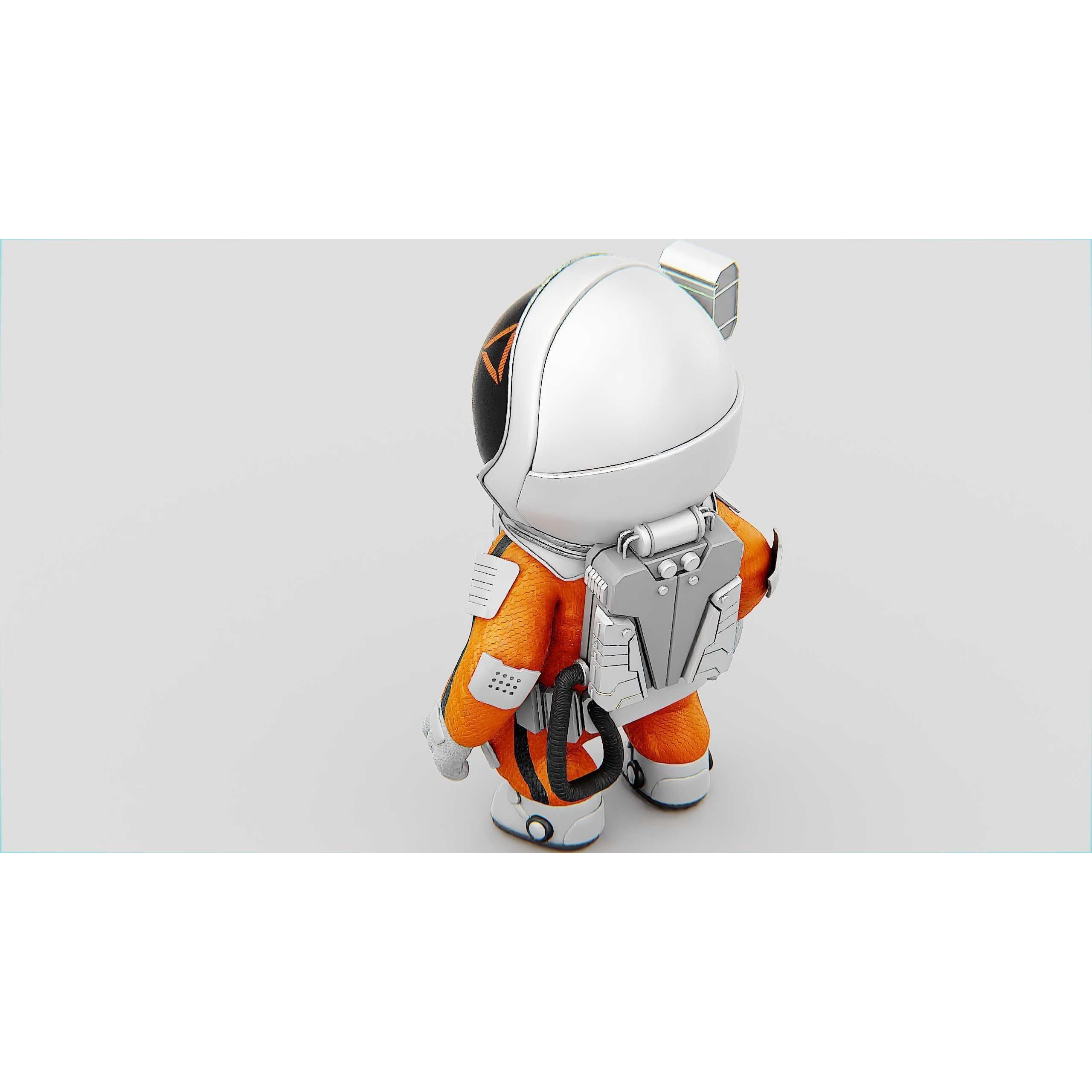 Toon Astronaut CV-200 - Rigged Game-Ready 3D Model - View 32