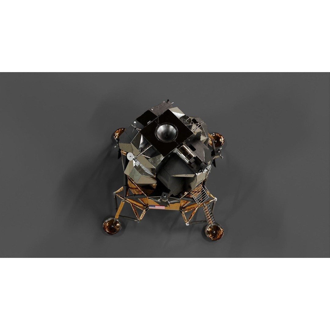 Lunar Lander 3D Model – Apollo 11 PBR Game Asset, FBX - View 7