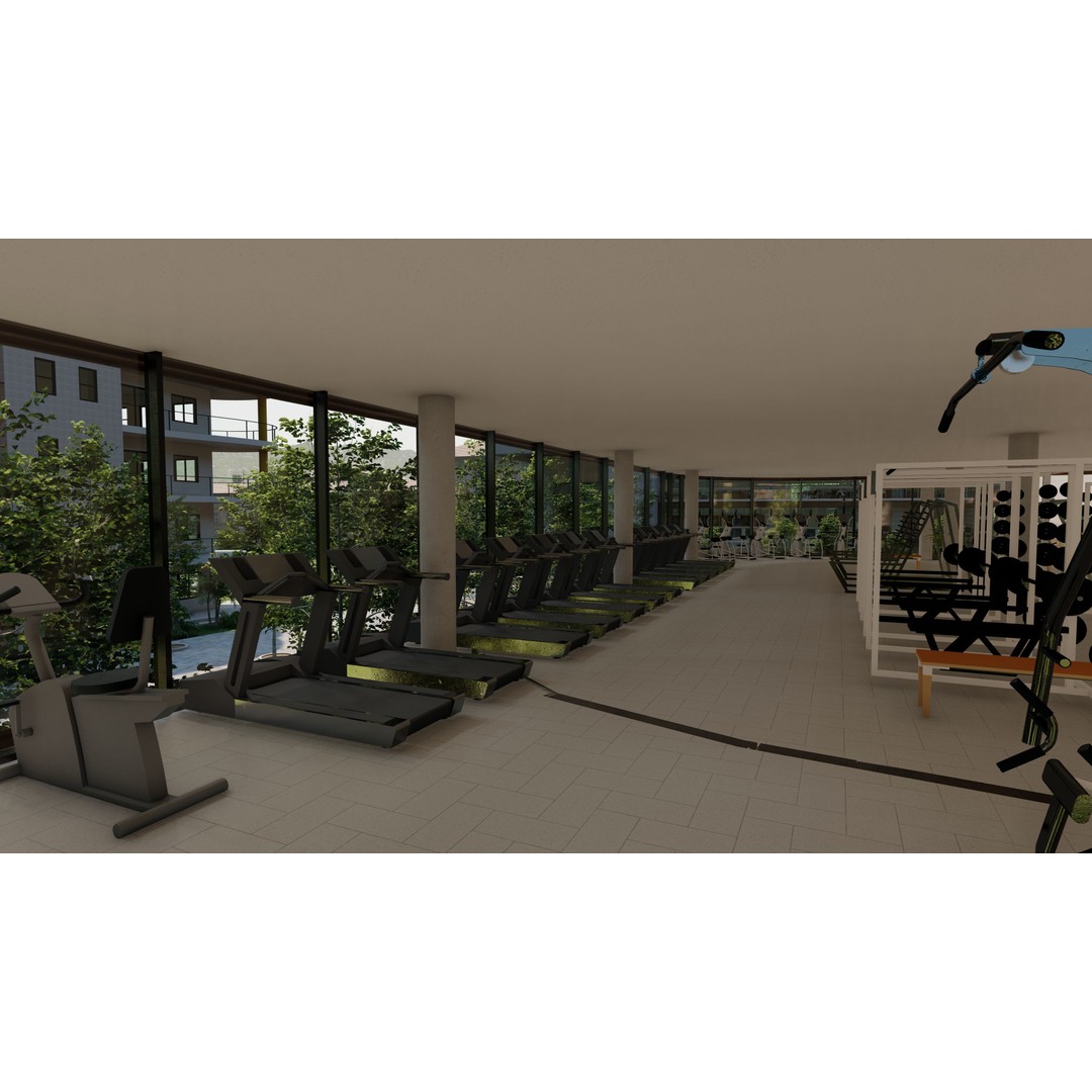 Training and Wellness Center 3D Model – Detailed Revit Design, Architectural Plans - View 10