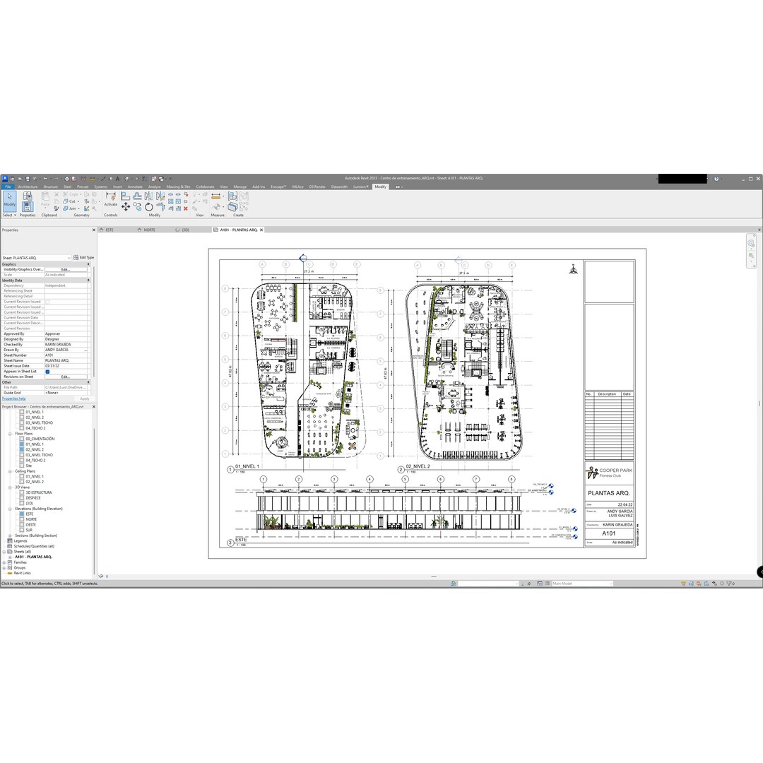 Training and Wellness Center 3D Model – Detailed Revit Design, Architectural Plans - View 19