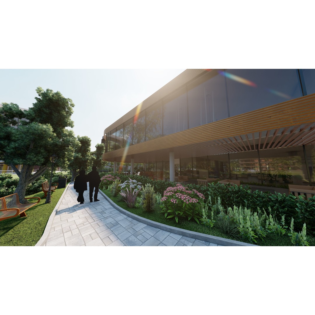 Training and Wellness Center 3D Model – Detailed Revit Design, Architectural Plans - View 3