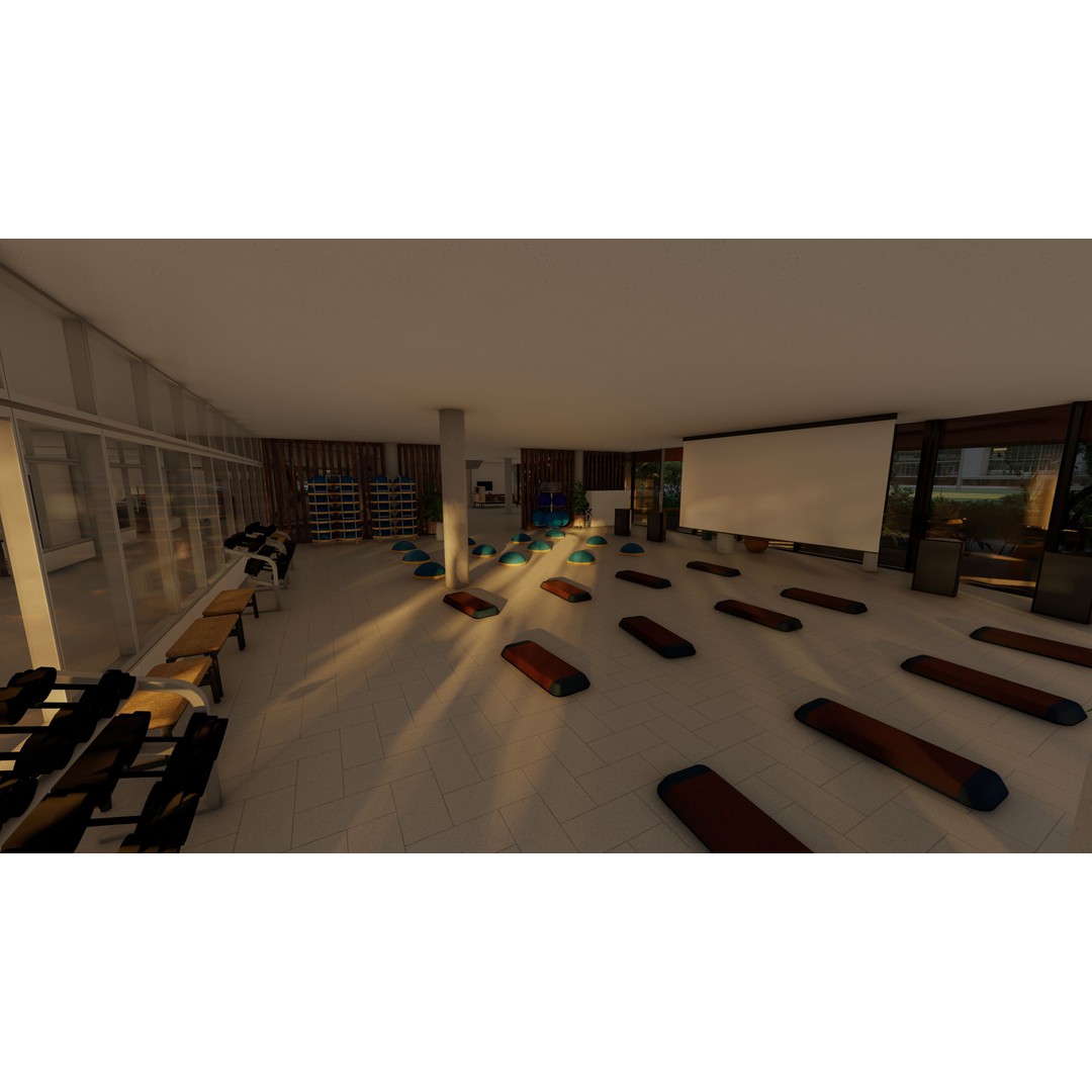 Training and Wellness Center 3D Model – Detailed Revit Design, Architectural Plans - View 6