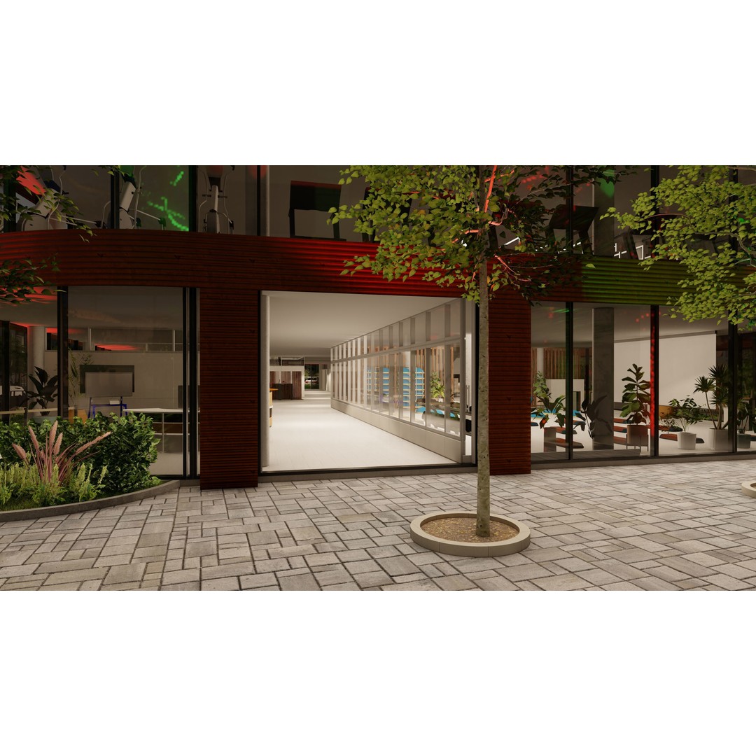 Training and Wellness Center 3D Model – Detailed Revit Design, Architectural Plans - View 7