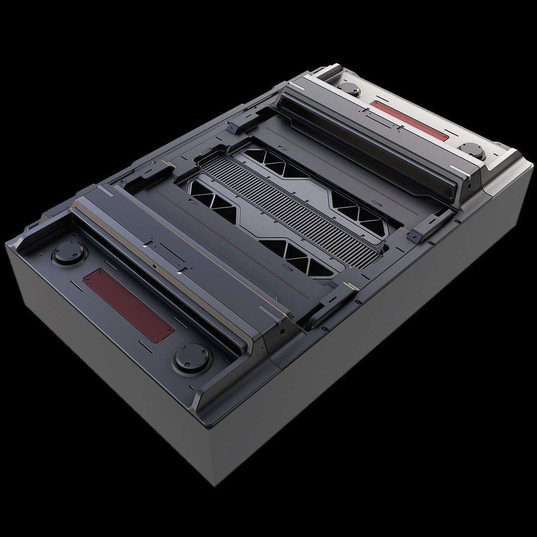 Sci-Fi Panels 3D Model – Hardsurface Game Asset, FBX PBR Textures