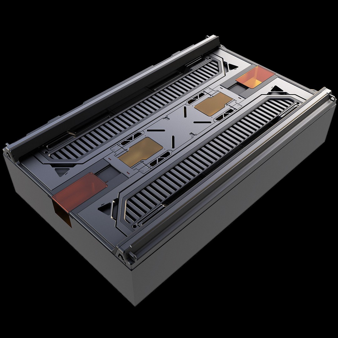 Sci-Fi Panels 3D Model – Hardsurface Game Asset, FBX PBR Textures - View 10