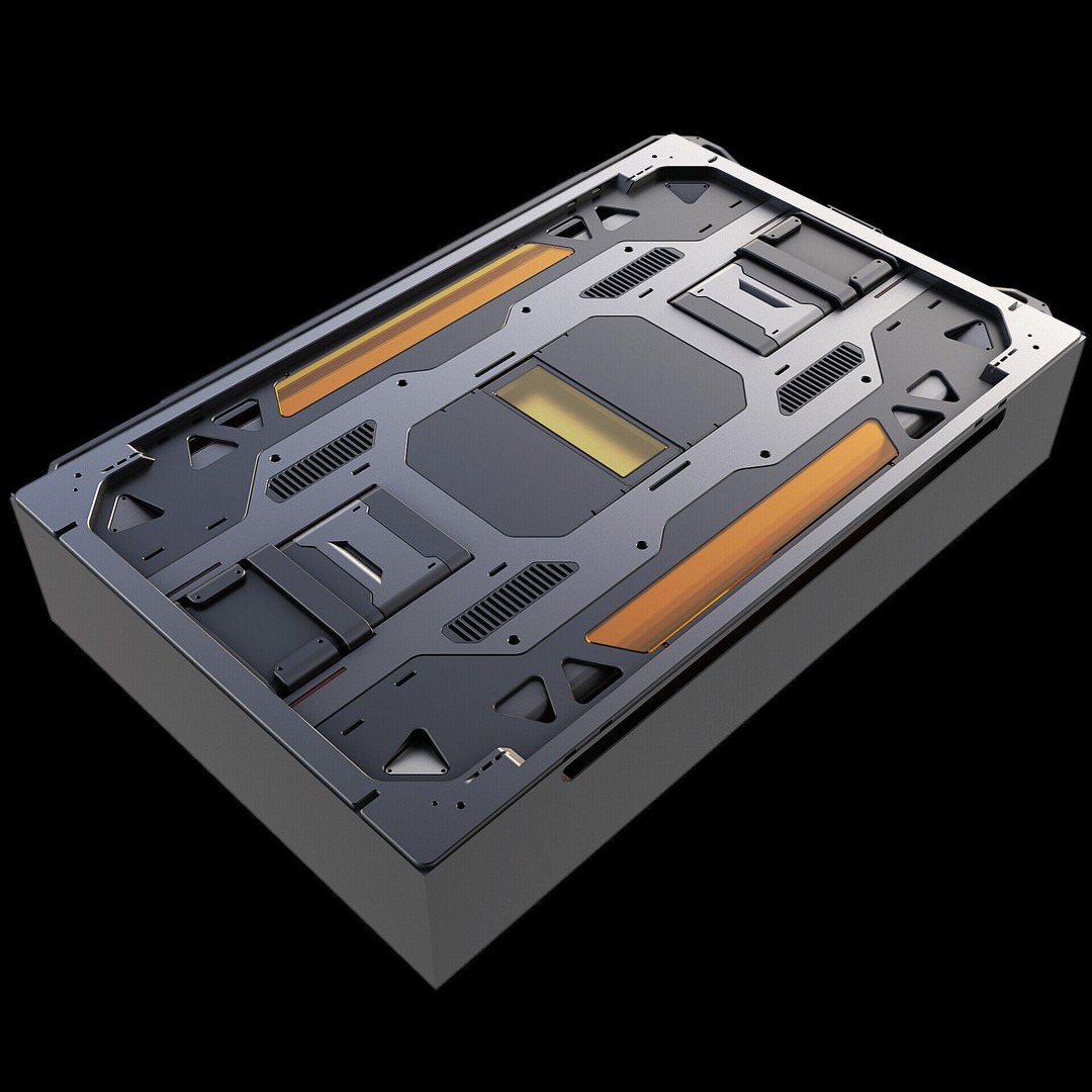 Sci-Fi Panels 3D Model – Hardsurface Game Asset, FBX PBR Textures - View 13