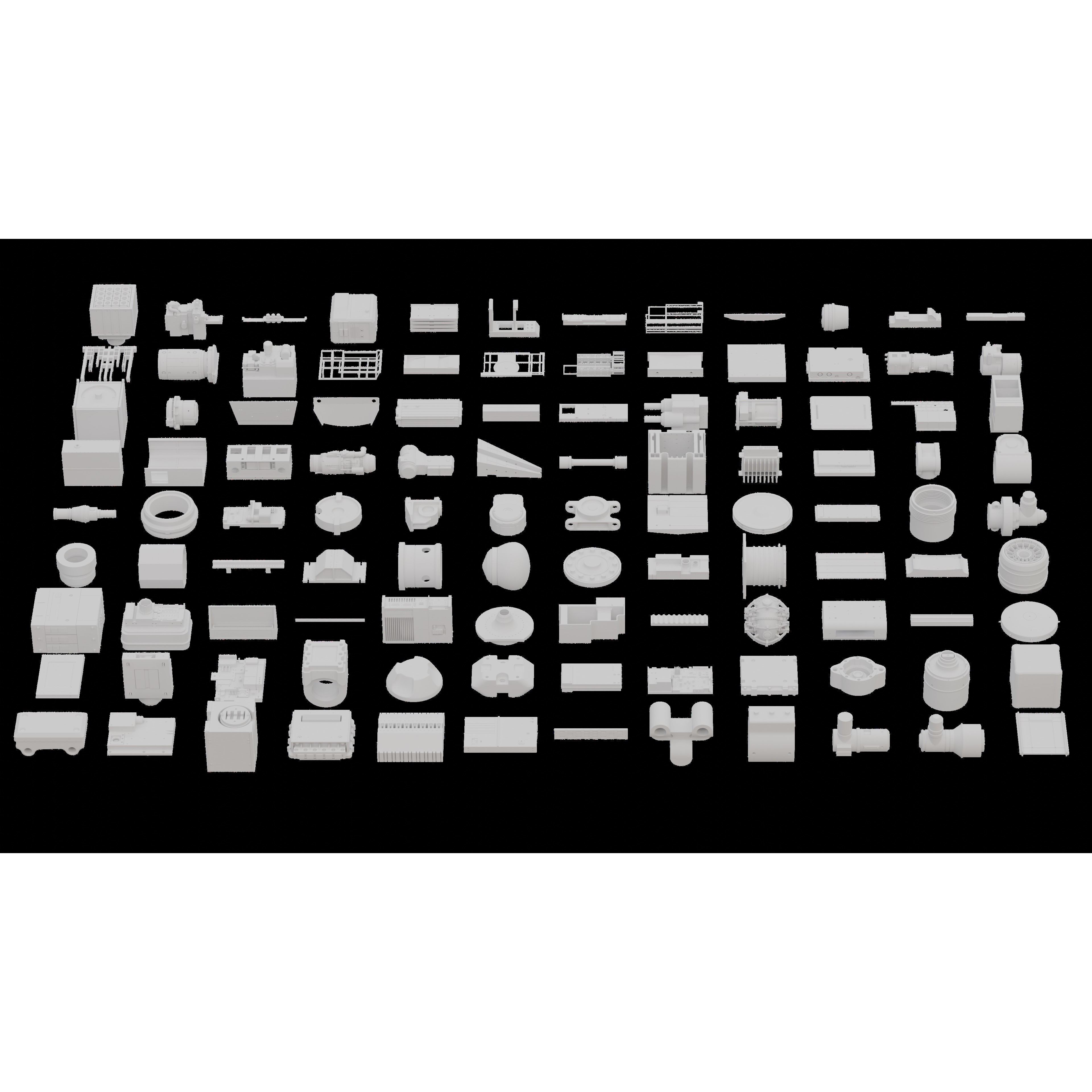 SCIFI Kitbash - High-Poly 3D Model - View 19