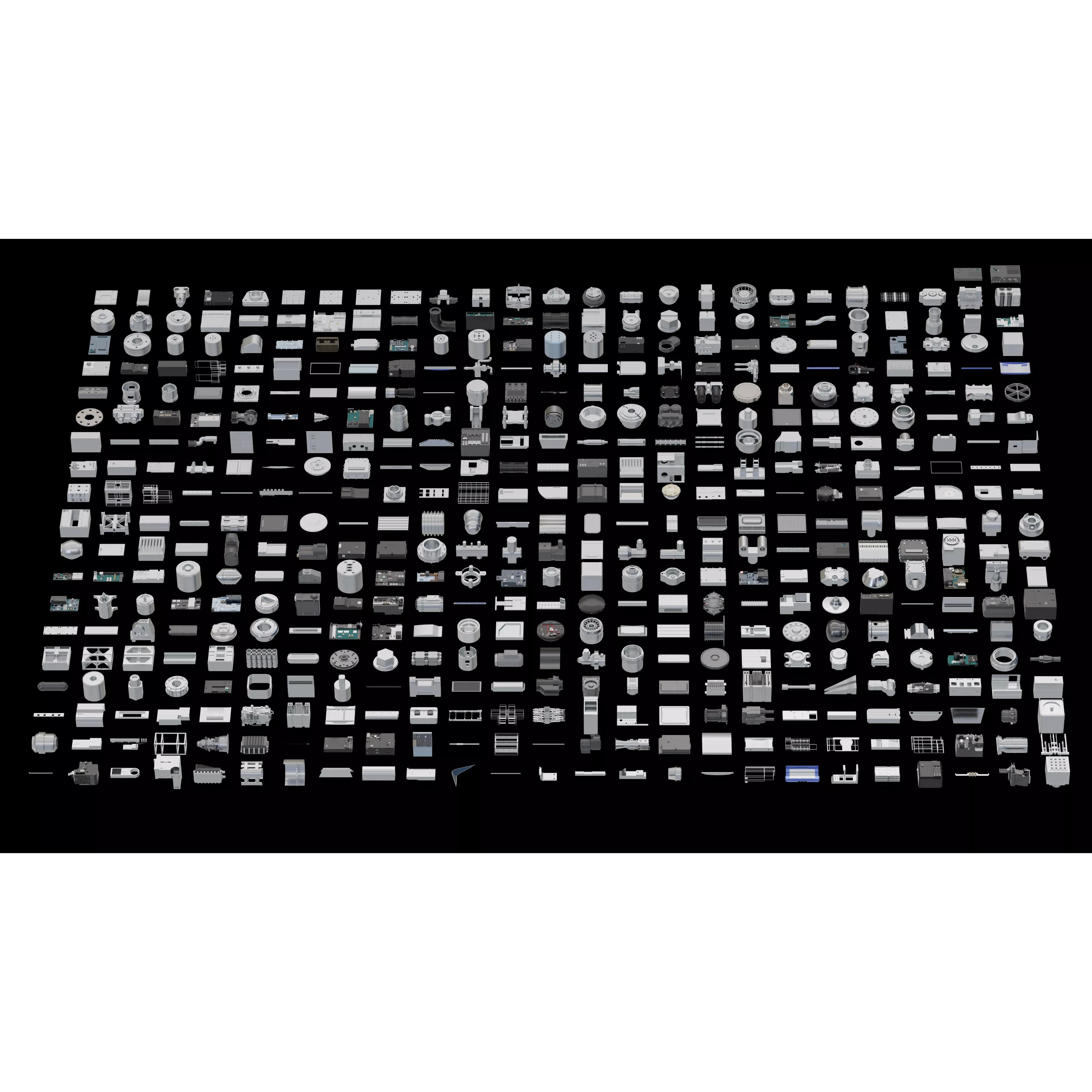 SCIFI Kitbash - High-Poly 3D Model - View 2