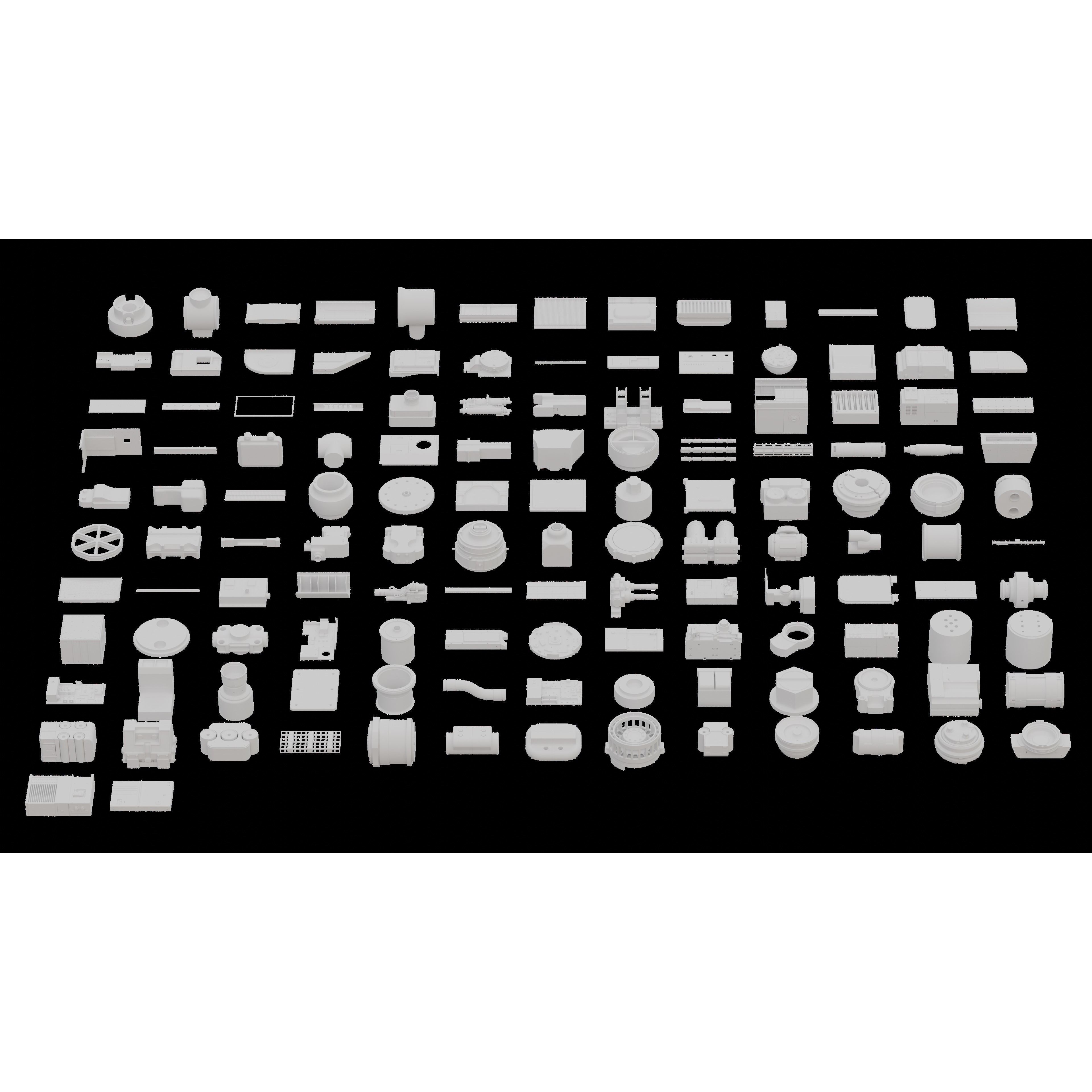 SCIFI Kitbash - High-Poly 3D Model - View 20