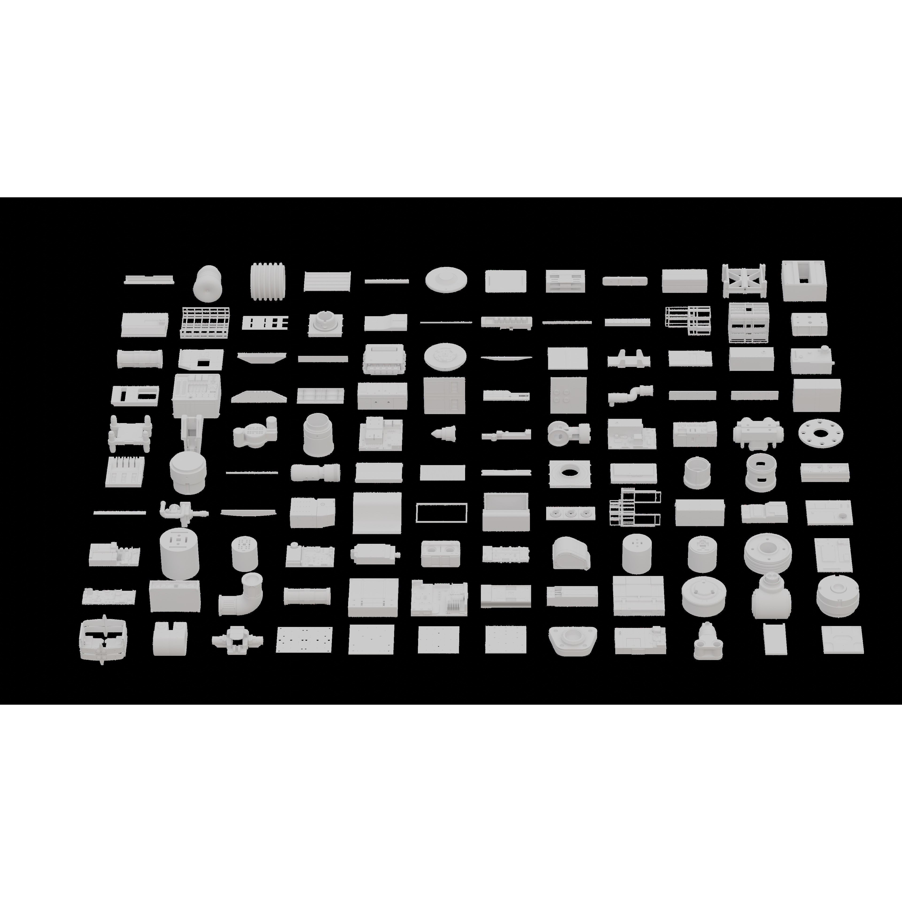 SCIFI Kitbash - High-Poly 3D Model - View 21