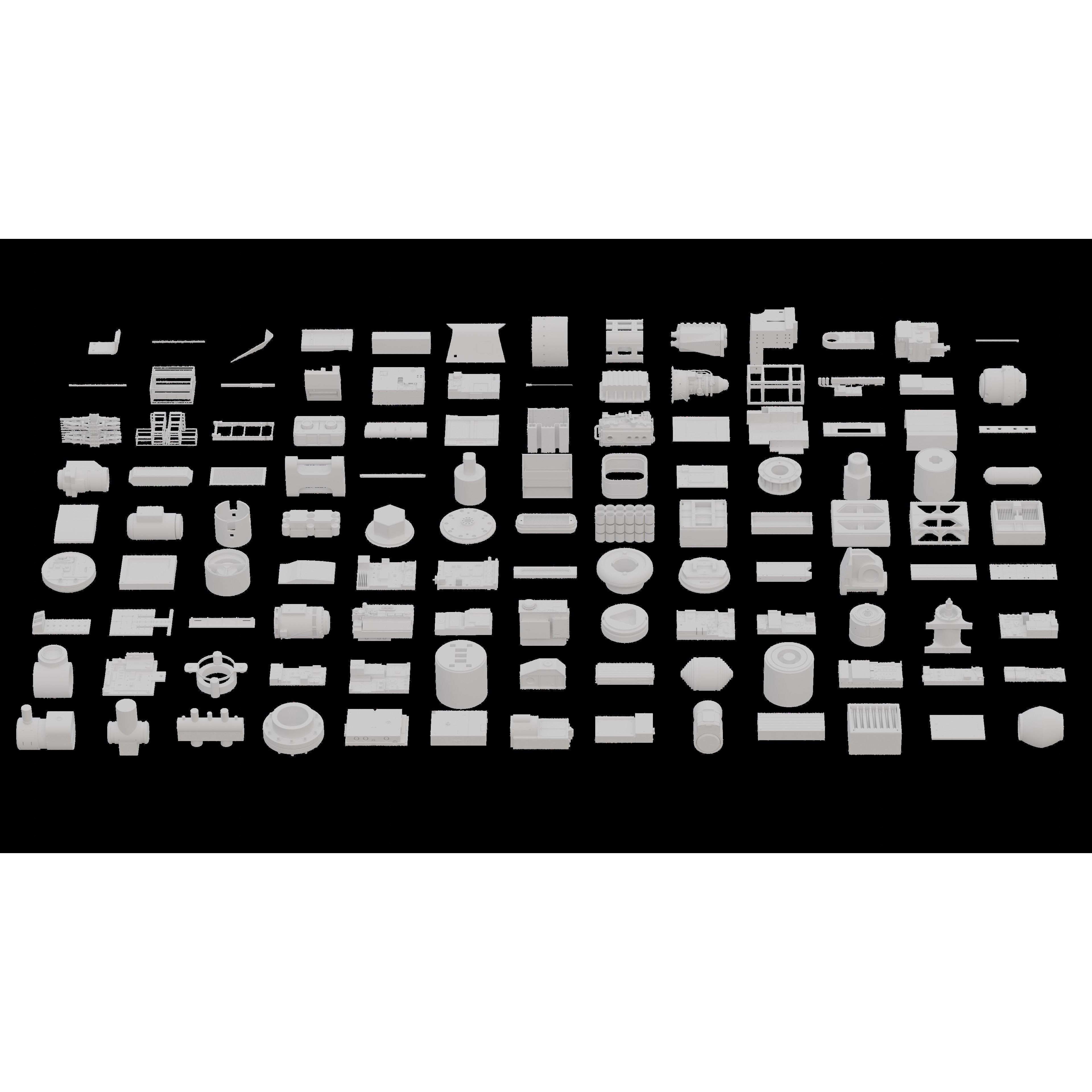 SCIFI Kitbash - High-Poly 3D Model - View 22