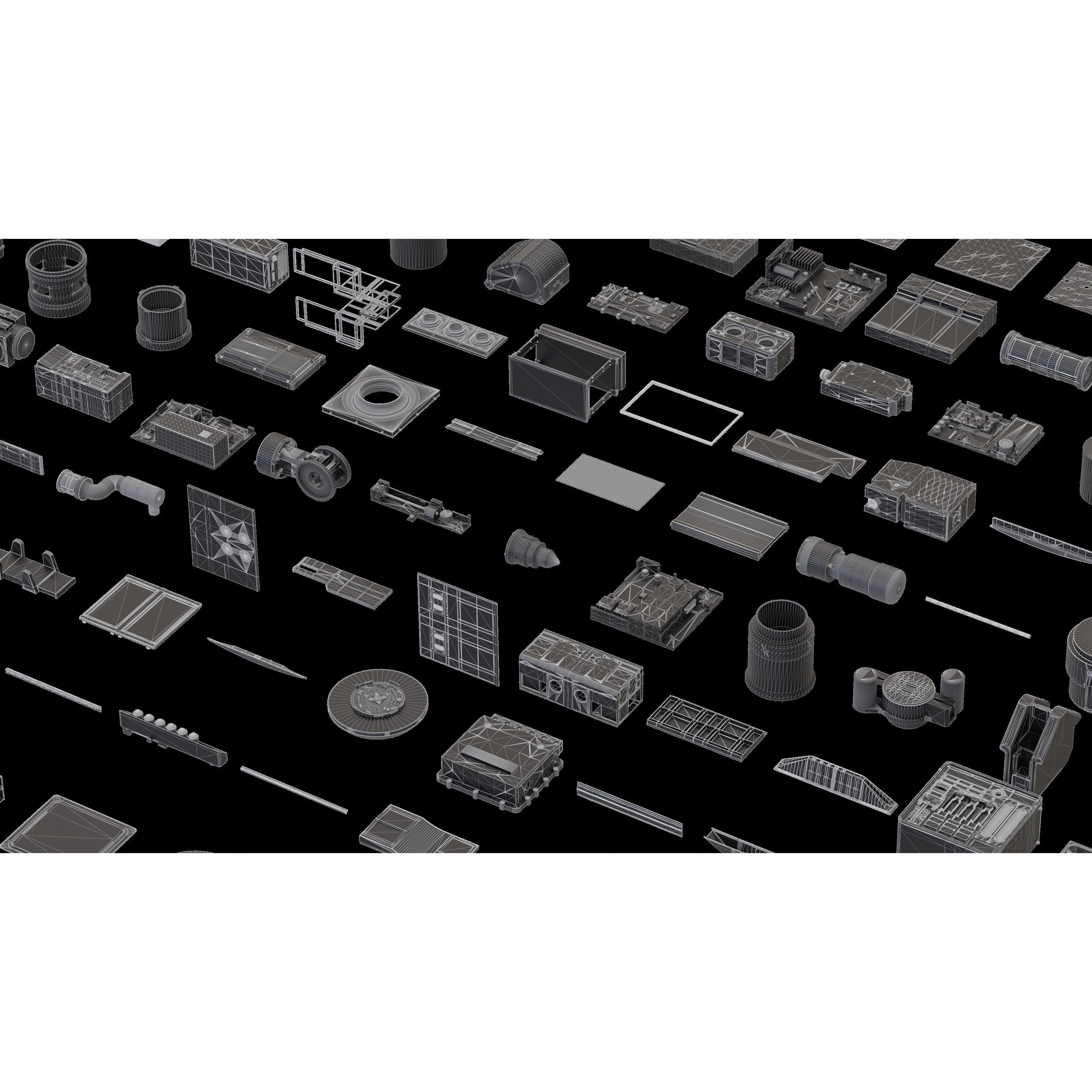 SCIFI Kitbash - High-Poly 3D Model - View 25