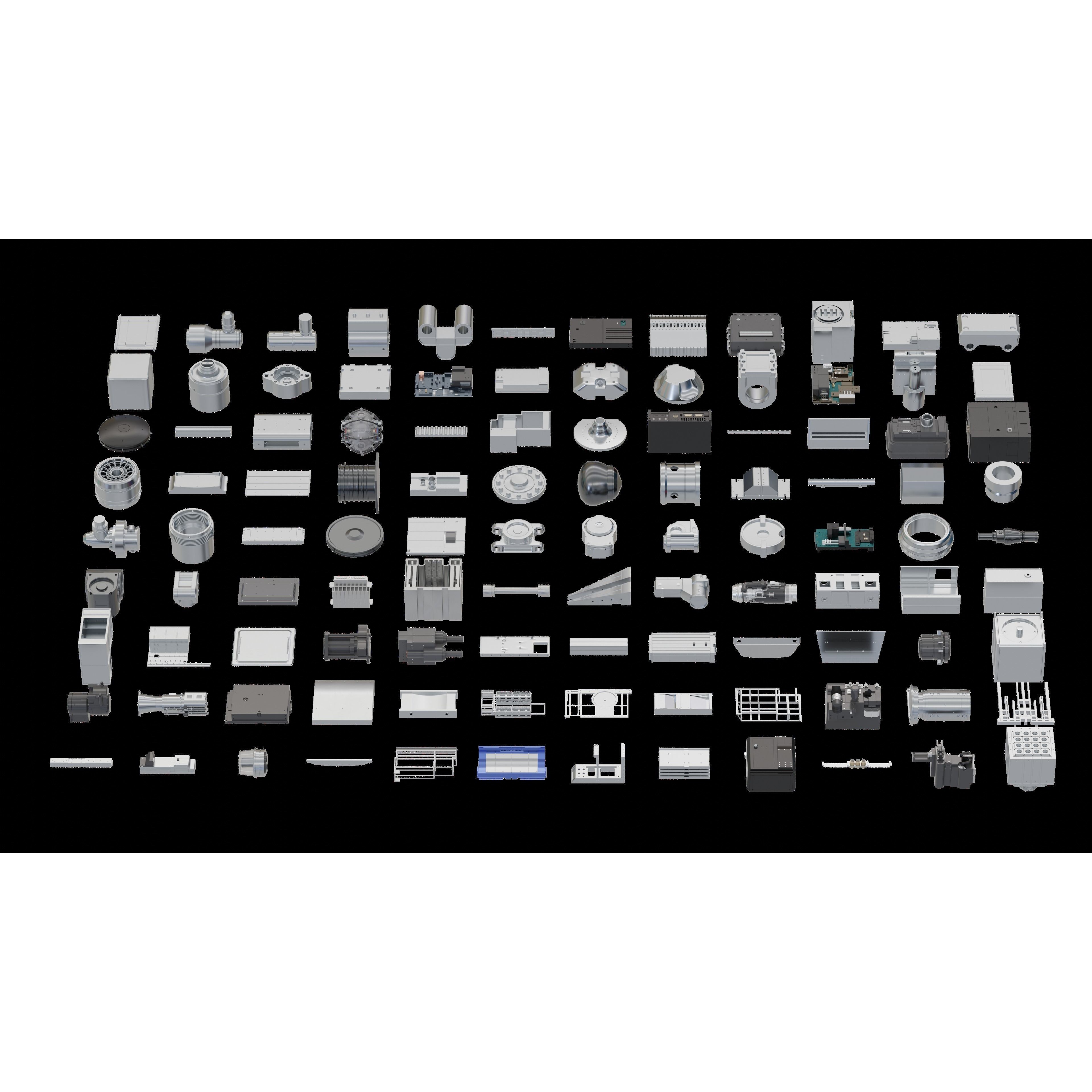 SCIFI Kitbash - High-Poly 3D Model - View 3